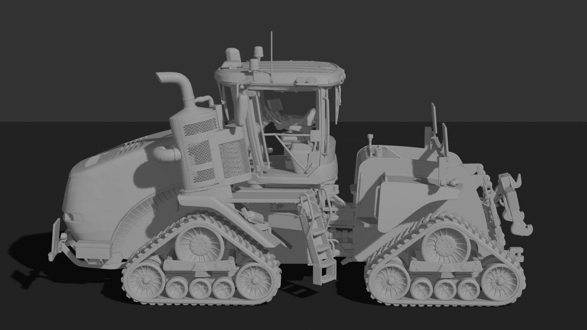 Case IH Quadtrac Tracked Tractor STL 3D Print Model