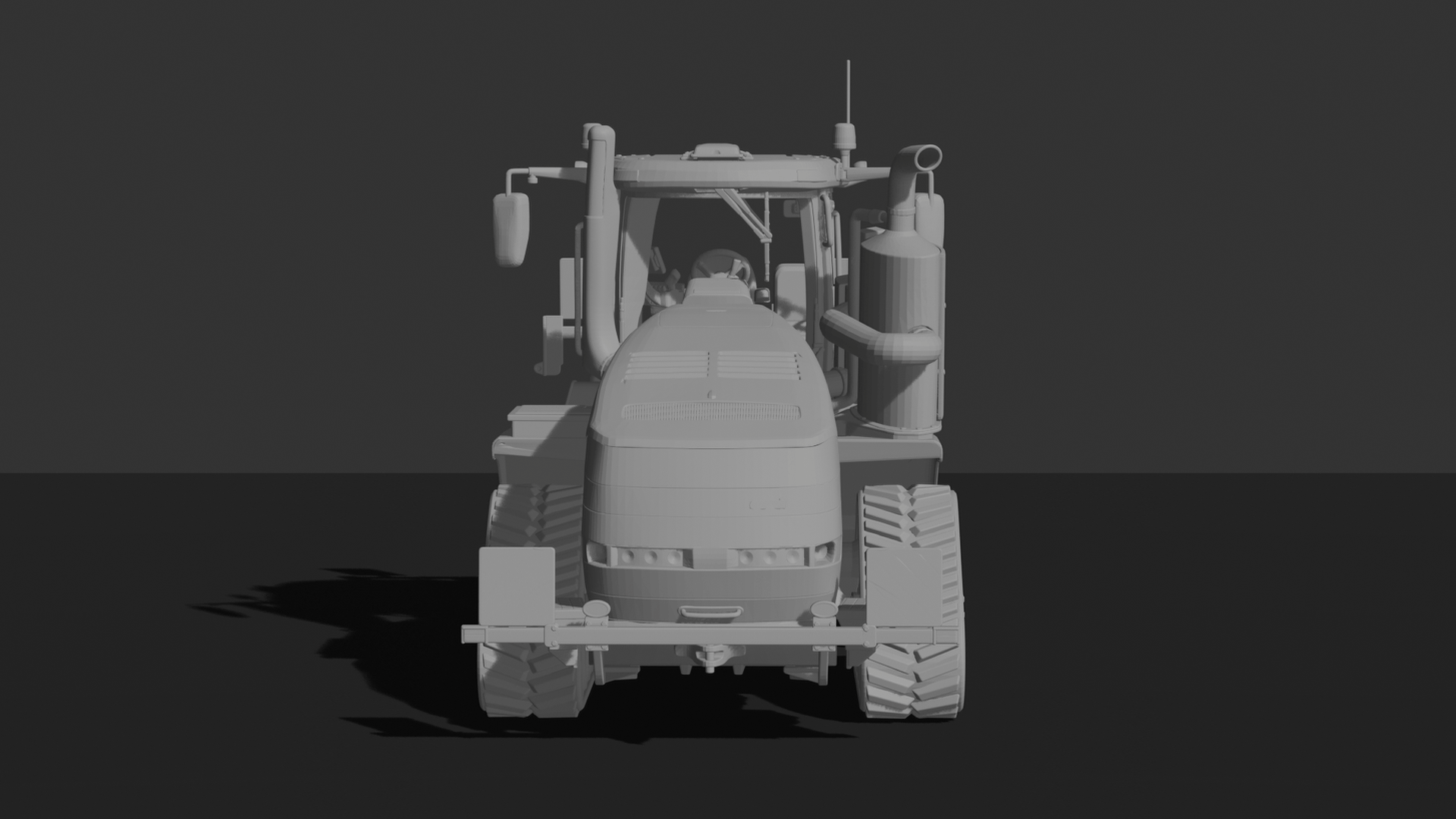 Case IH Quadtrac Tracked Tractor STL 3D Print Model