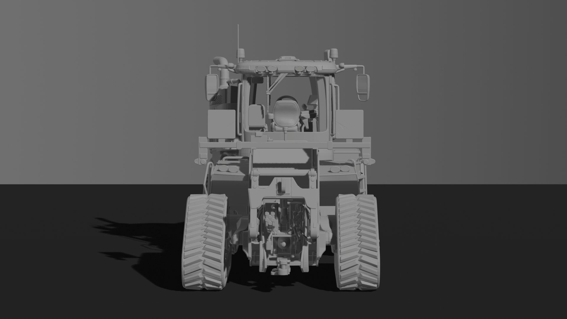 Case IH Quadtrac Tracked Tractor STL 3D Print Model