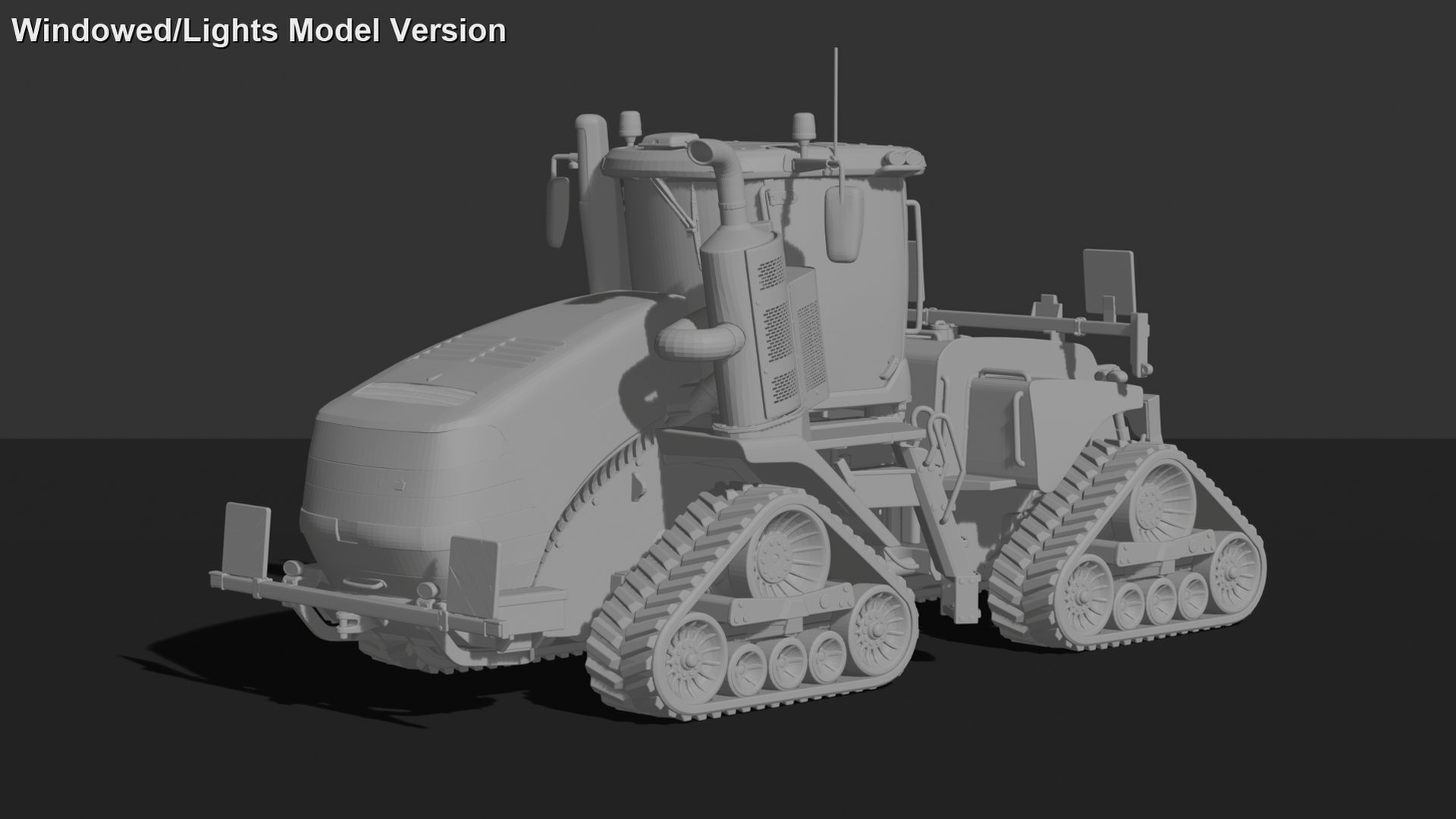 Case IH Quadtrac Tracked Tractor STL 3D Print Model