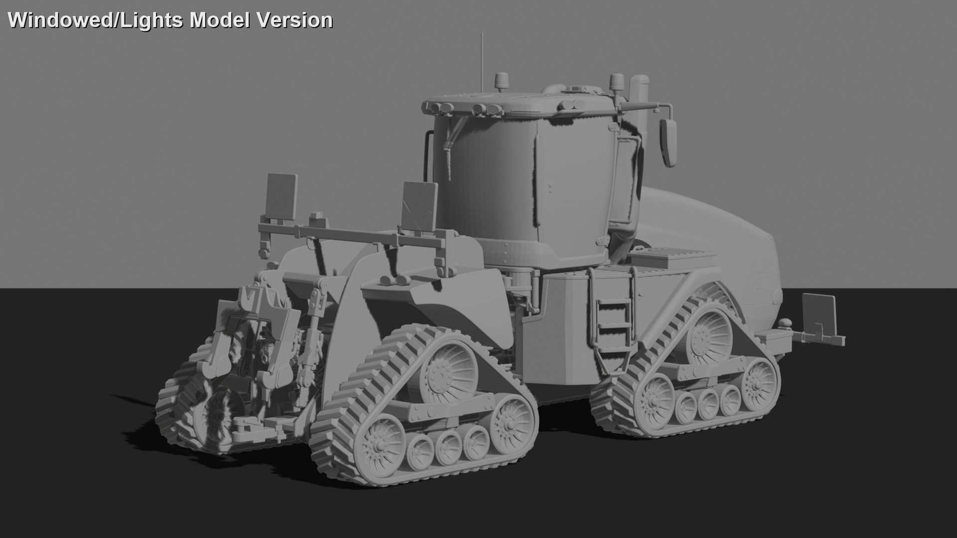 Case IH Quadtrac Tracked Tractor STL 3D Print Model