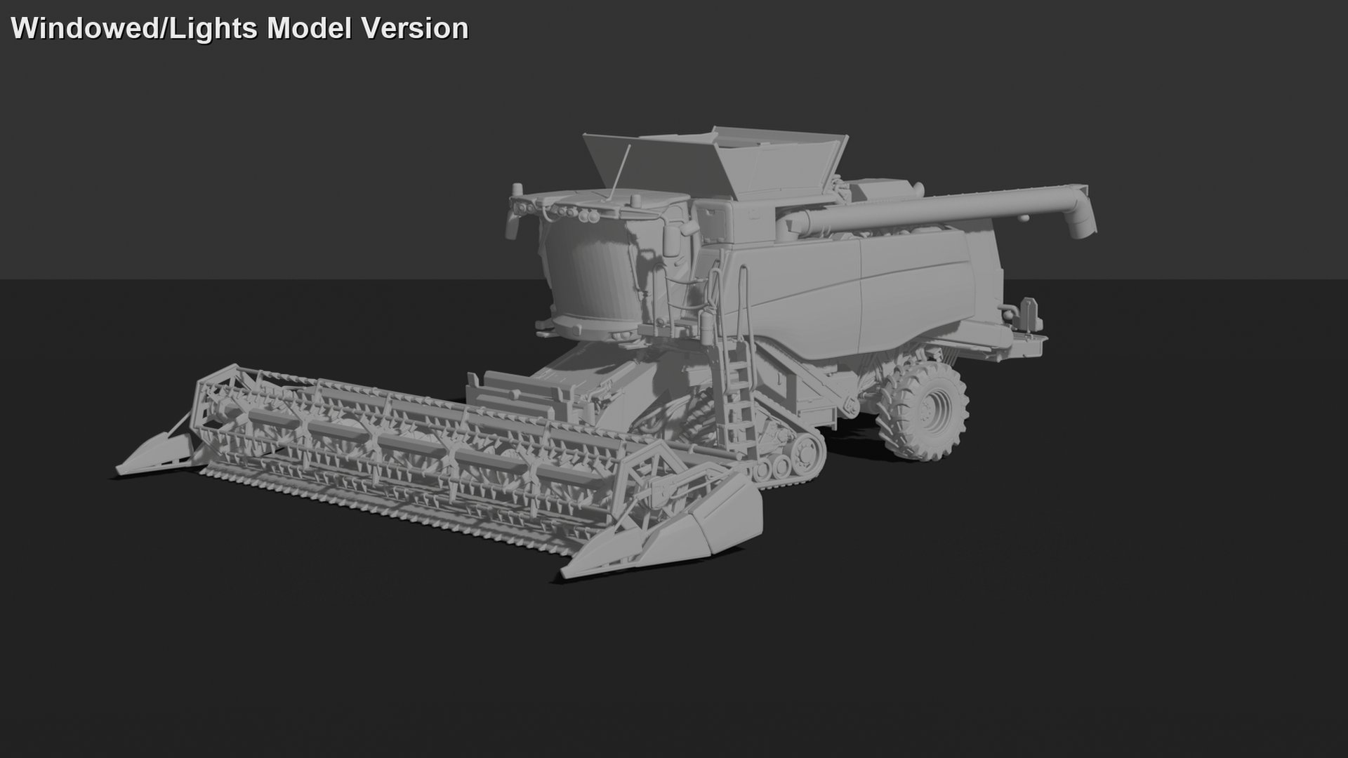 Fendt IDEAL 10T Tracked Combine Harvester STL 3D Print Model