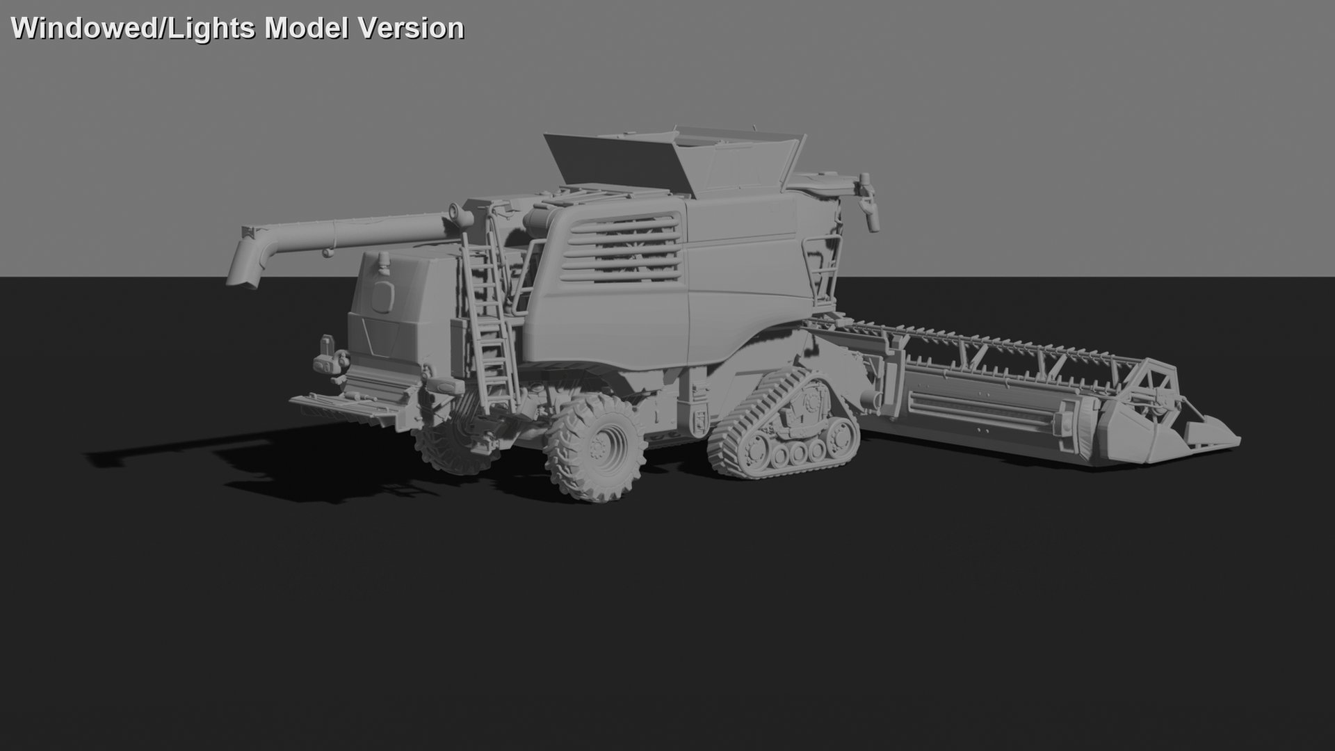 Fendt IDEAL 10T Tracked Combine Harvester STL 3D Print Model