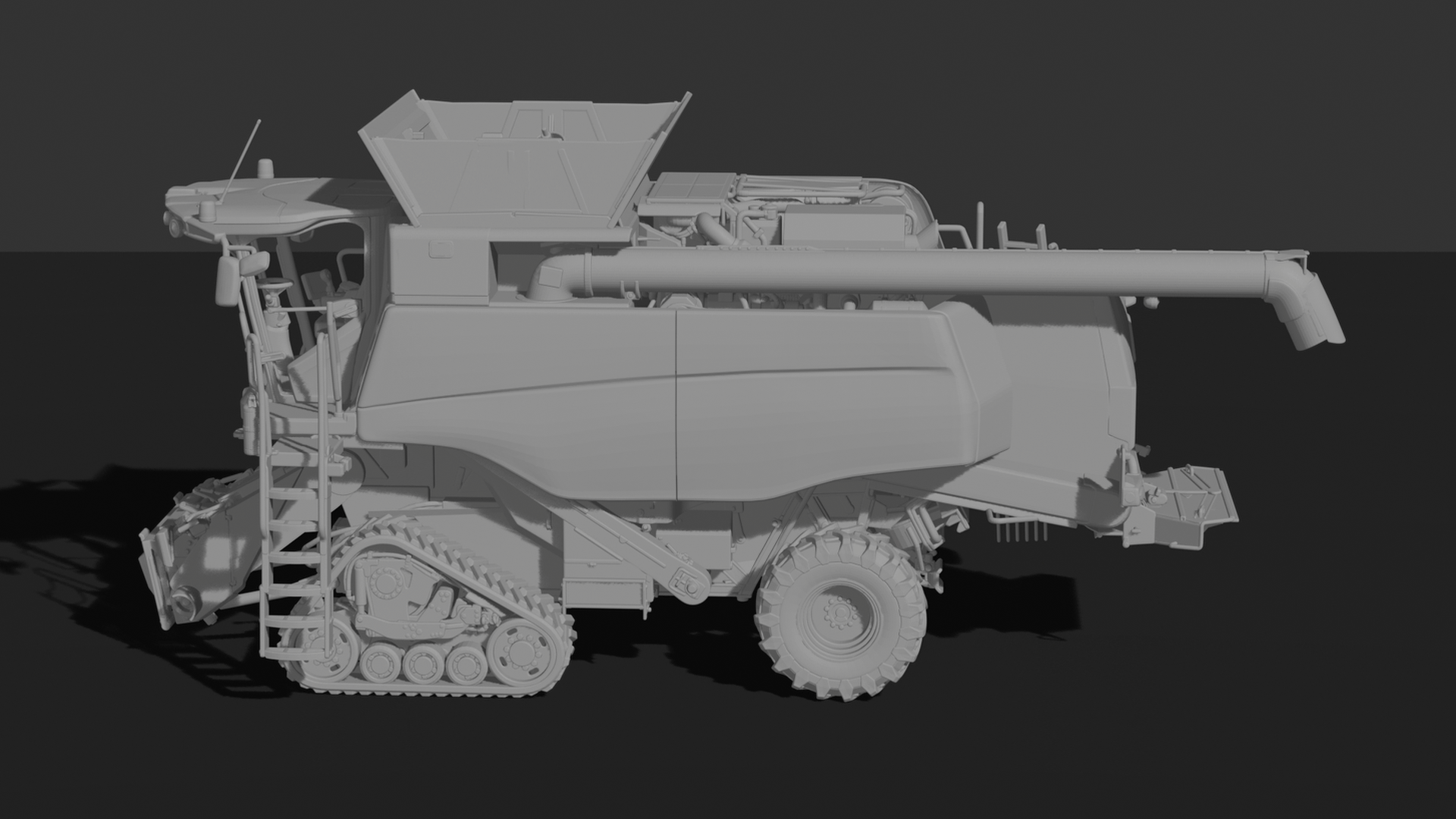 Fendt IDEAL 9T Tracked Combine Harvester STL 3D Print Model