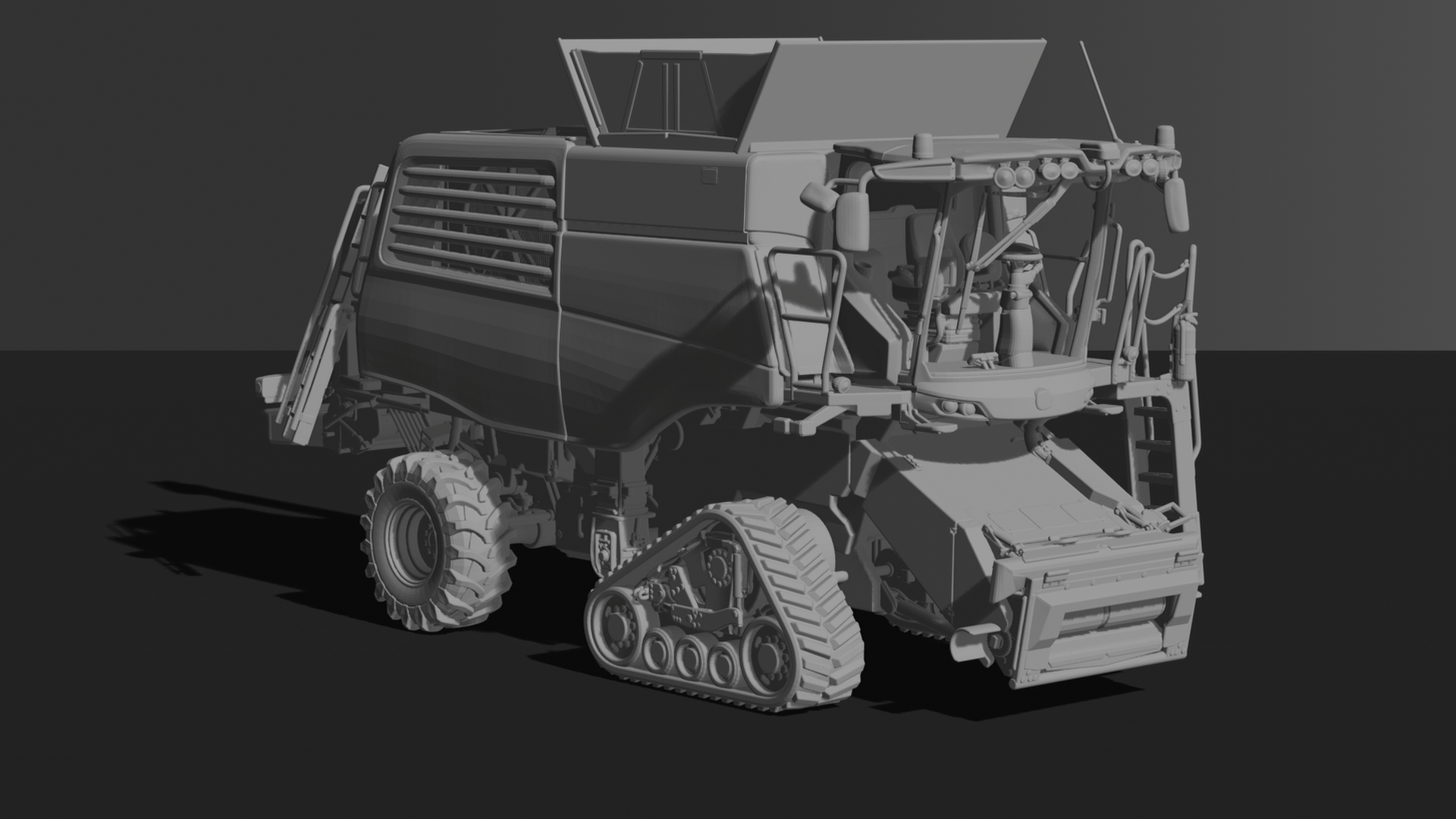 Fendt IDEAL 9T Tracked Combine Harvester STL 3D Print Model