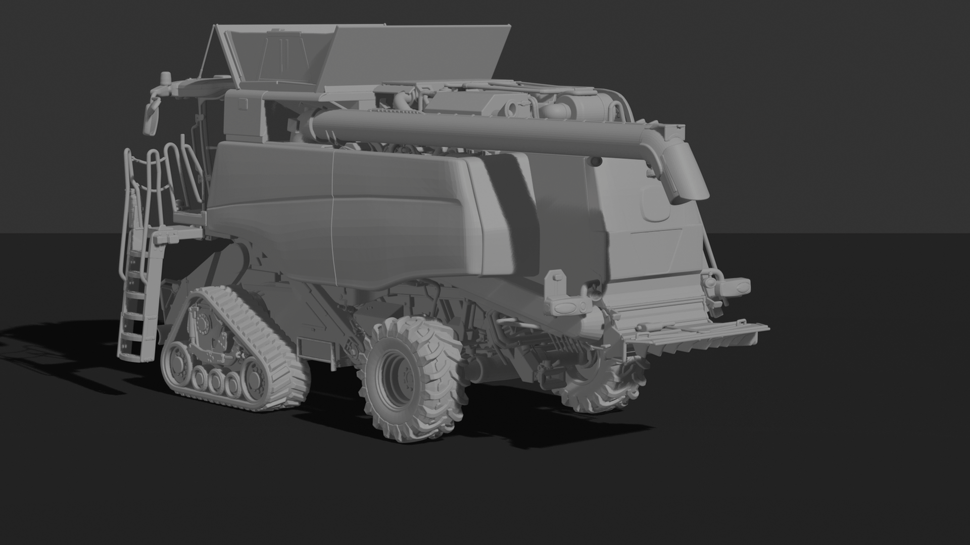 Fendt IDEAL 9T Tracked Combine Harvester STL 3D Print Model