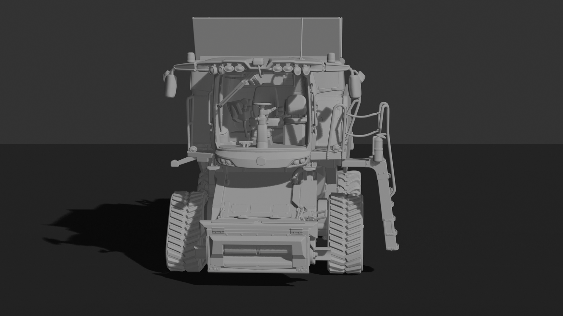 Fendt IDEAL 9T Tracked Combine Harvester STL 3D Print Model