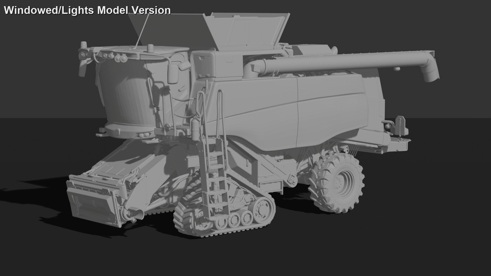 Fendt IDEAL 9T Tracked Combine Harvester STL 3D Print Model