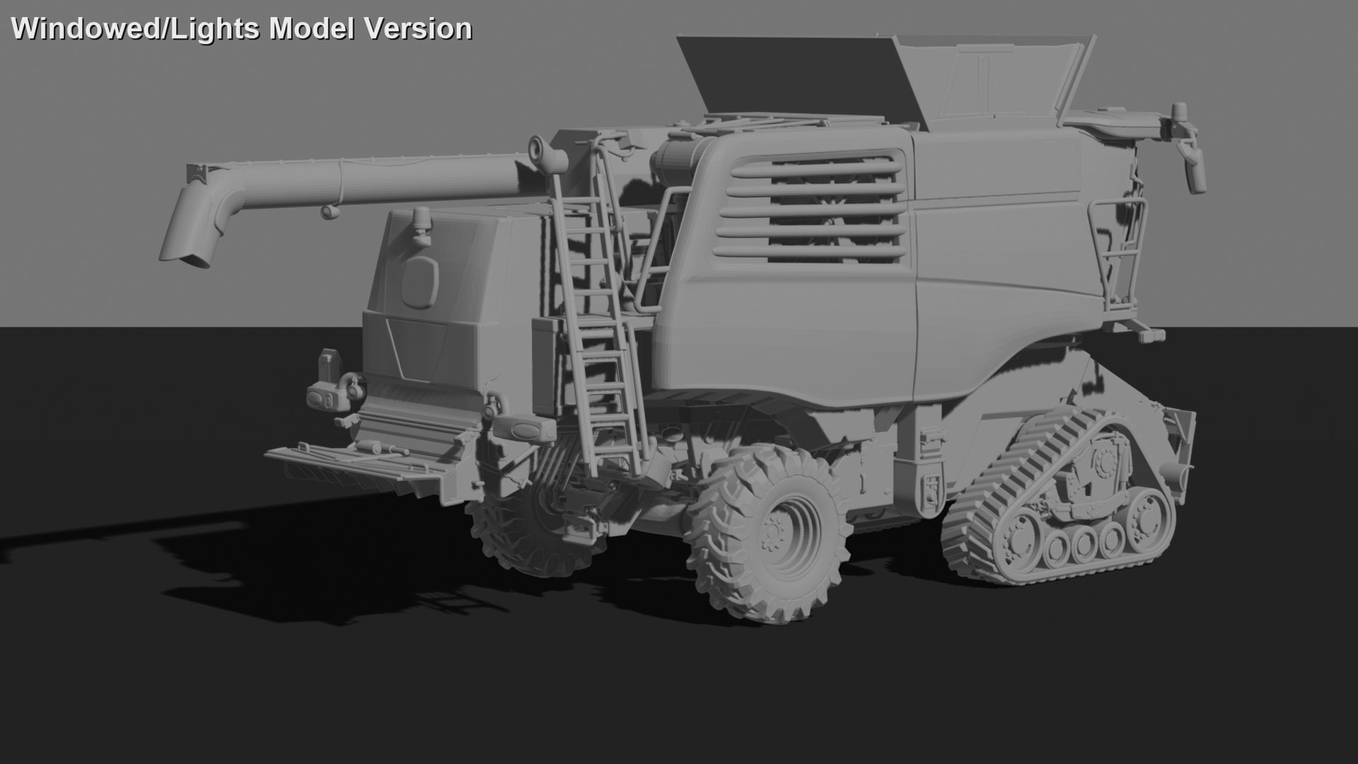 Fendt IDEAL 9T Tracked Combine Harvester STL 3D Print Model