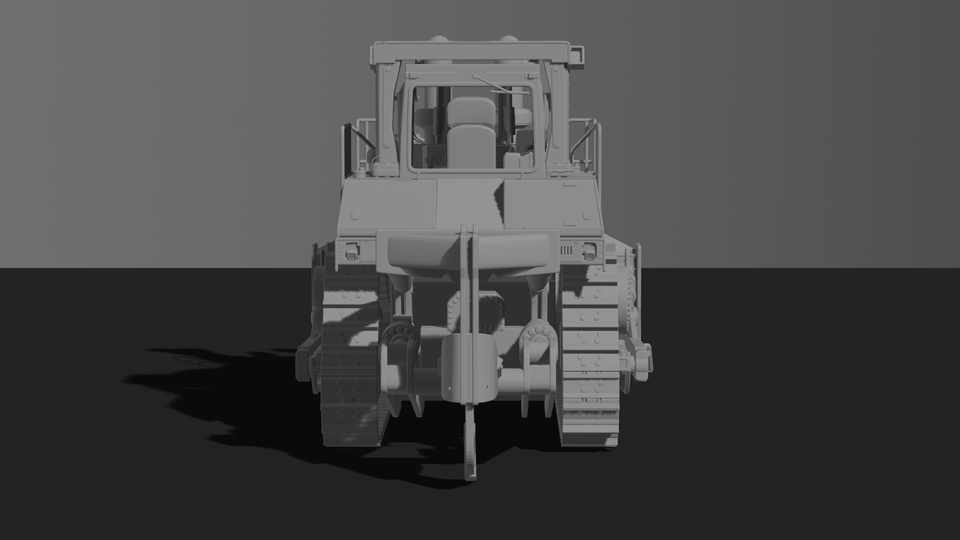 Caterpillar D11 Dozer with Ripper STL 3D Print Model
