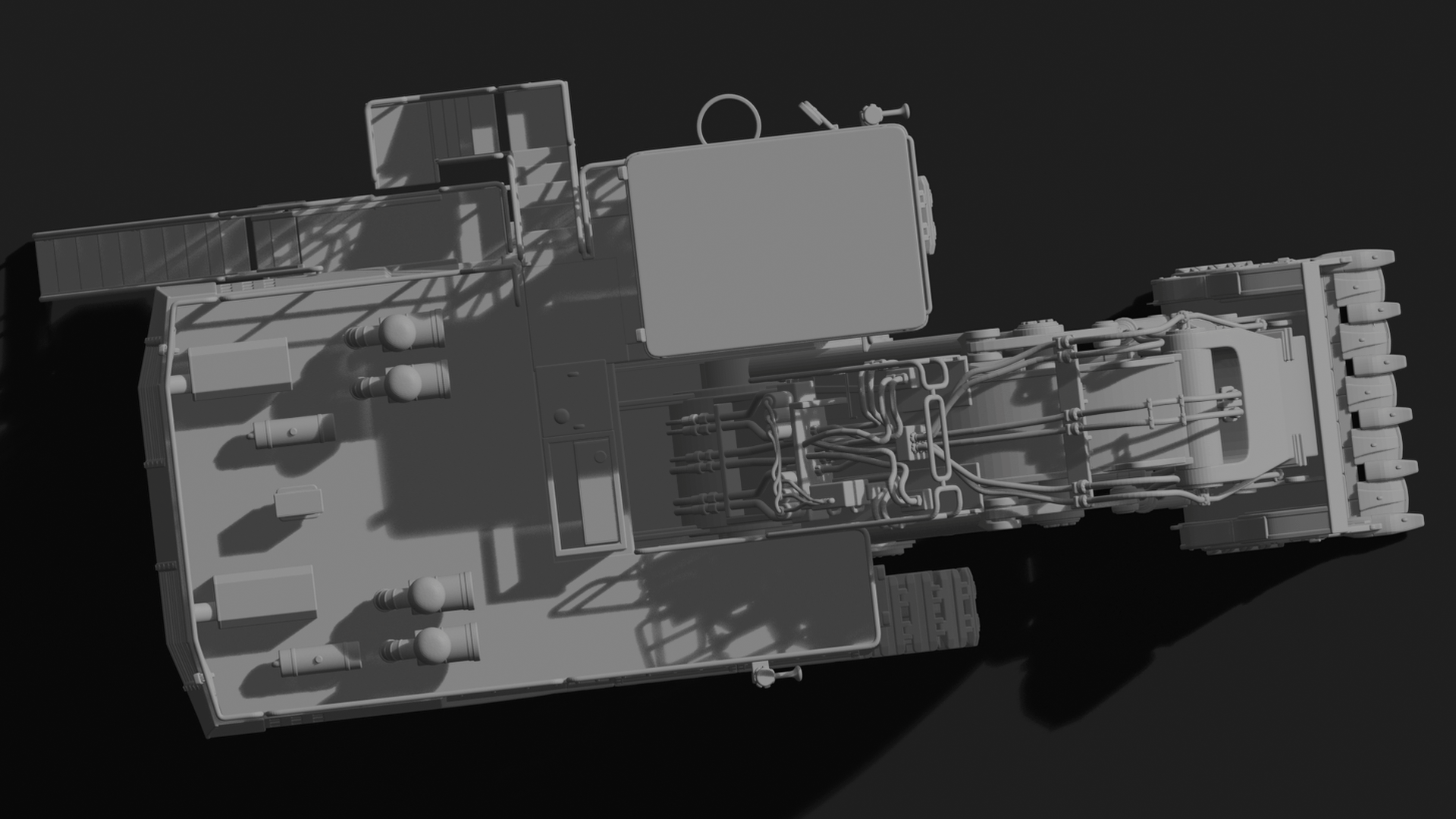 Liebherr R 9800 Face Shovel Excavator STL 3D Print Model