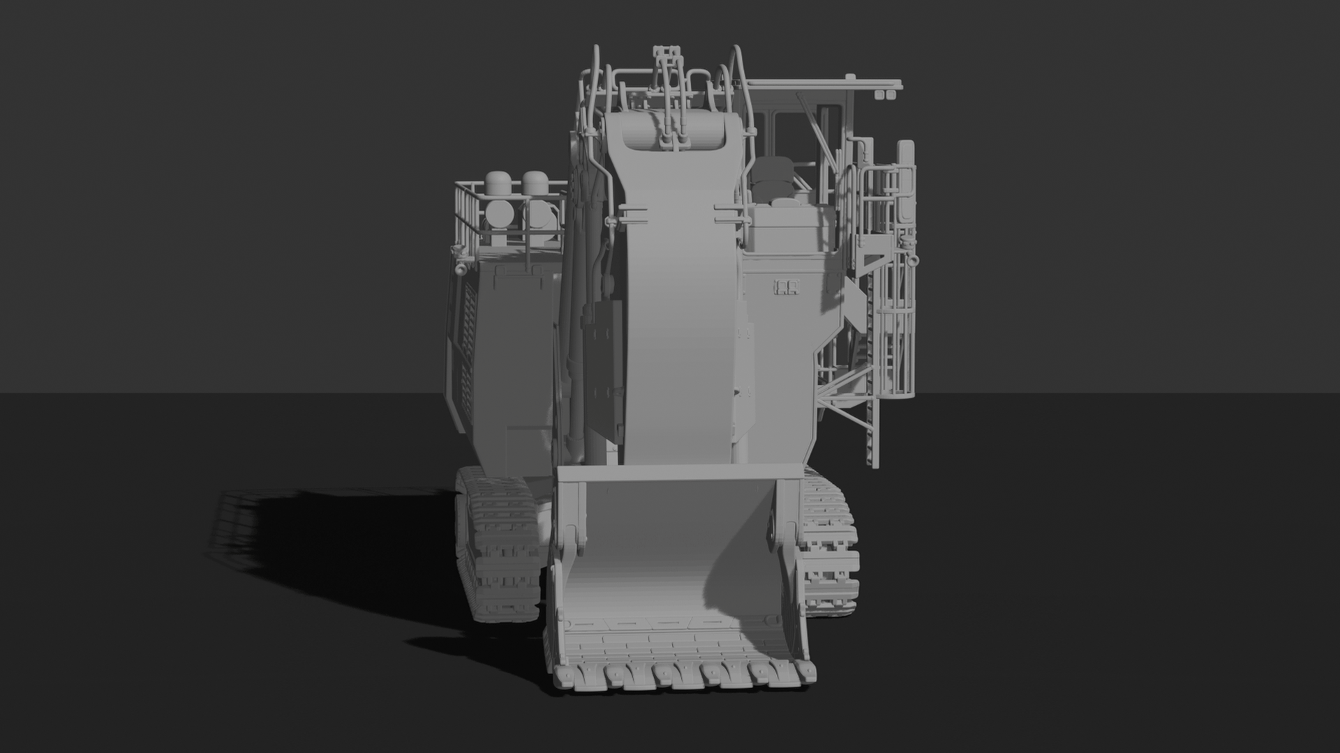 Liebherr R 9800 Face Shovel Excavator STL 3D Print Model