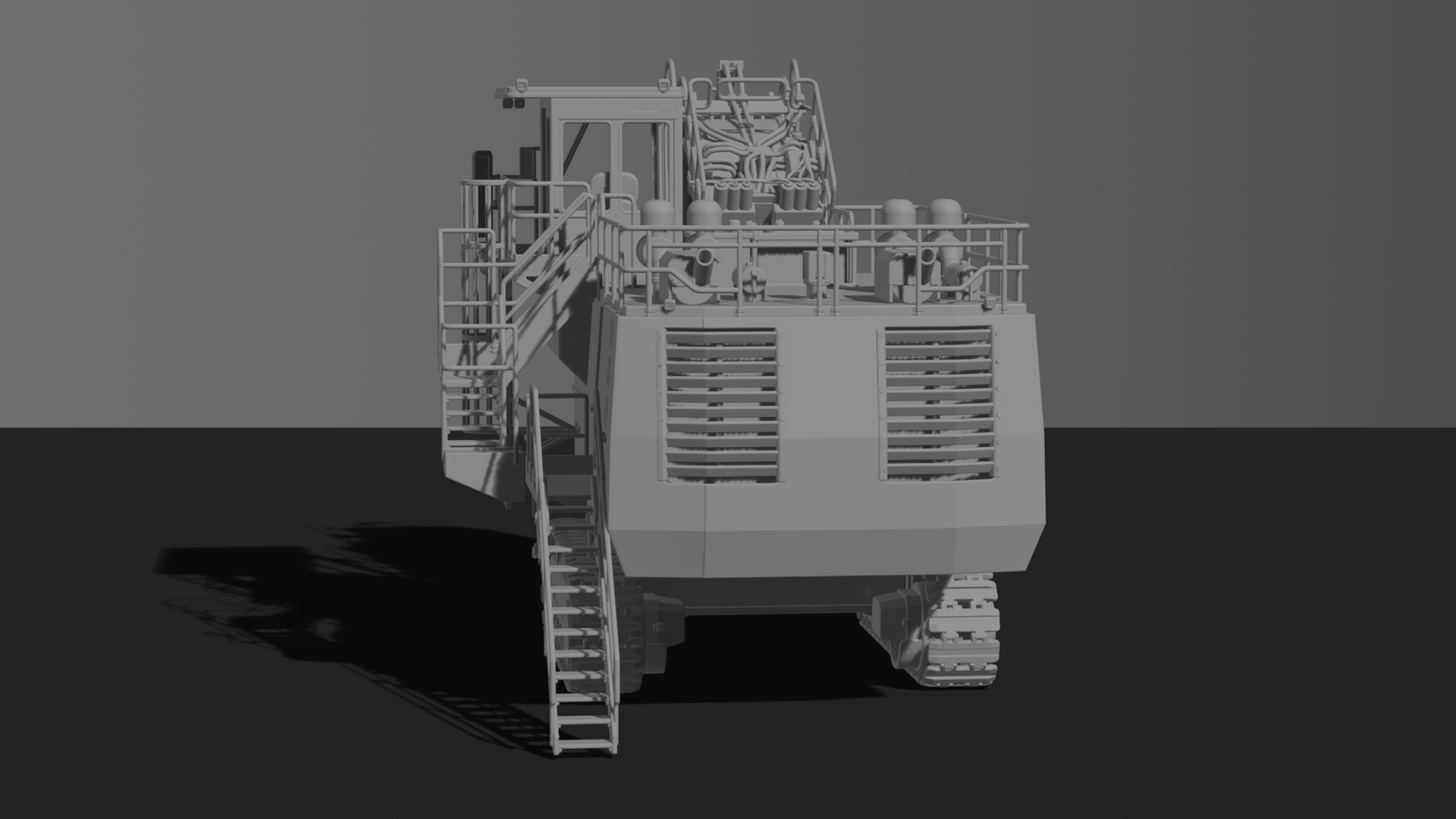 Liebherr R 9800 Face Shovel Excavator STL 3D Print Model