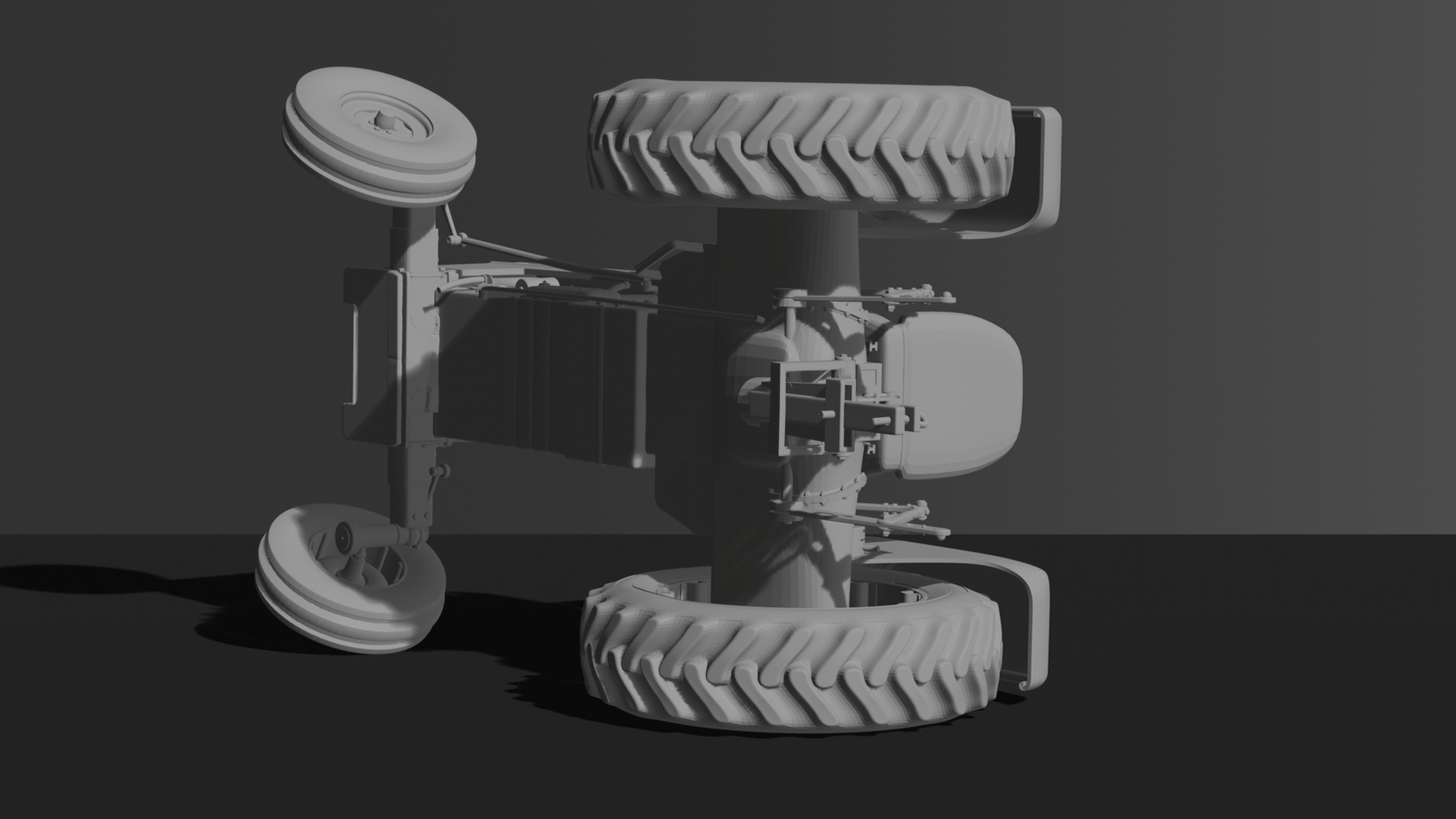 Ferguson TE20 Farm Tractor STL 3D Print Model