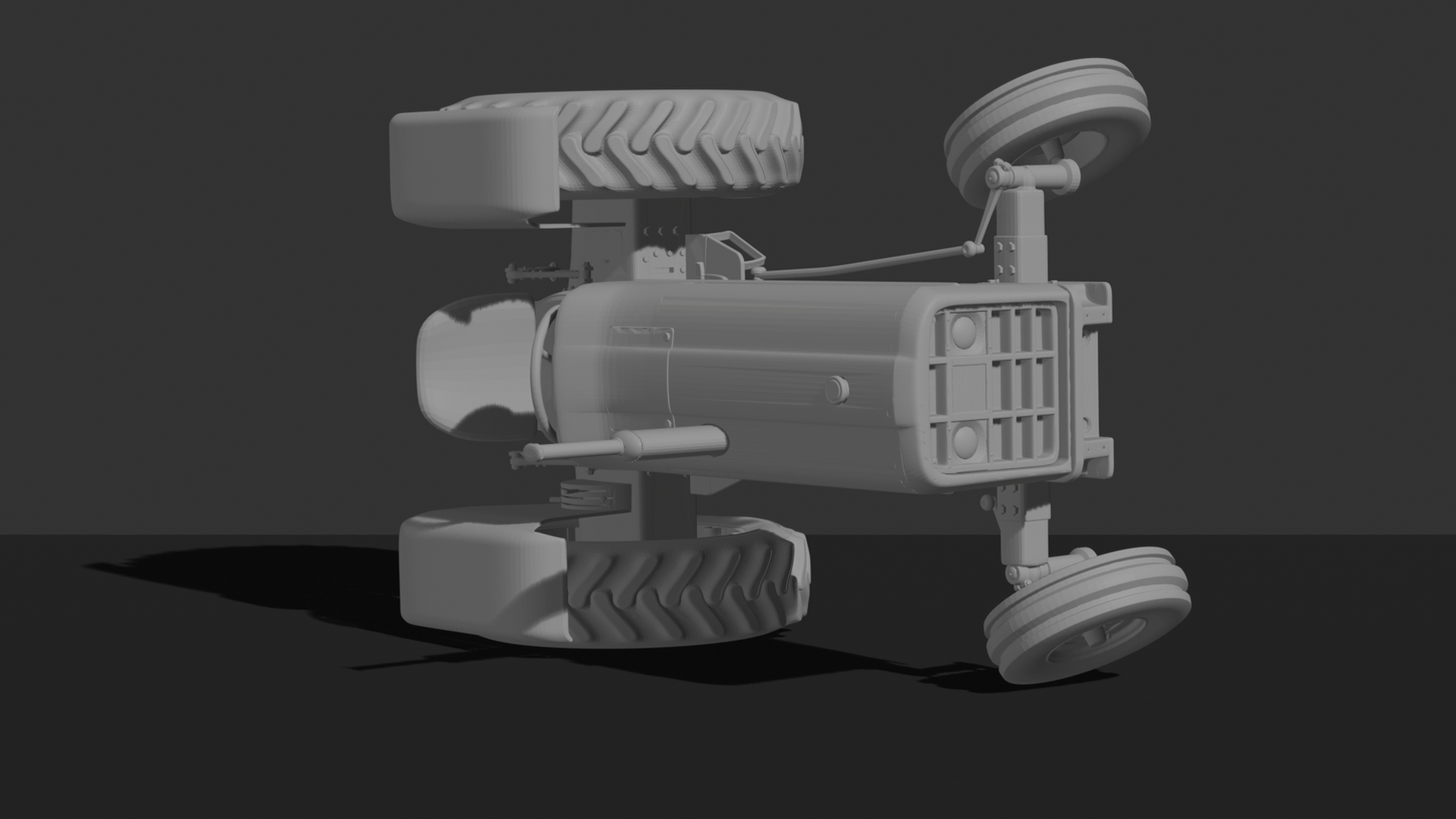 Ferguson TE20 Farm Tractor STL 3D Print Model