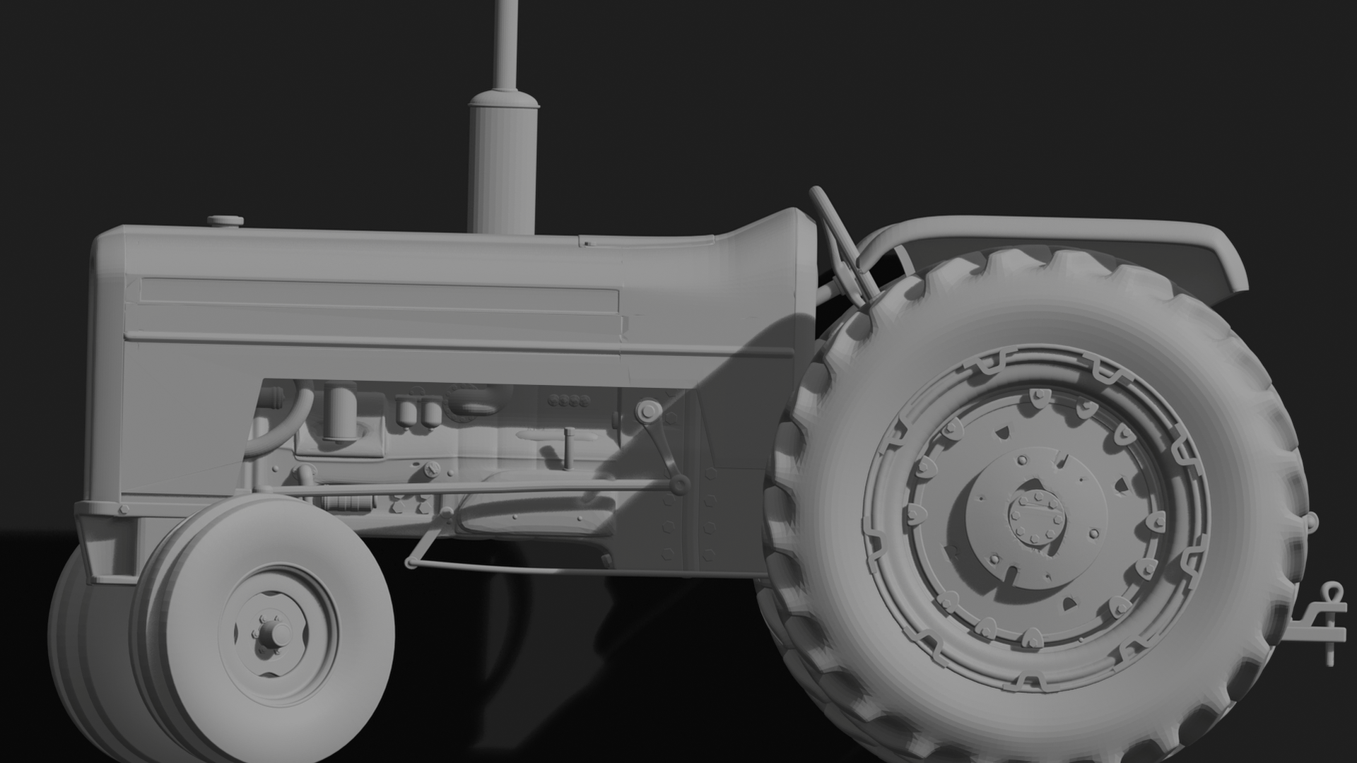 Ferguson TE20 Farm Tractor STL 3D Print Model