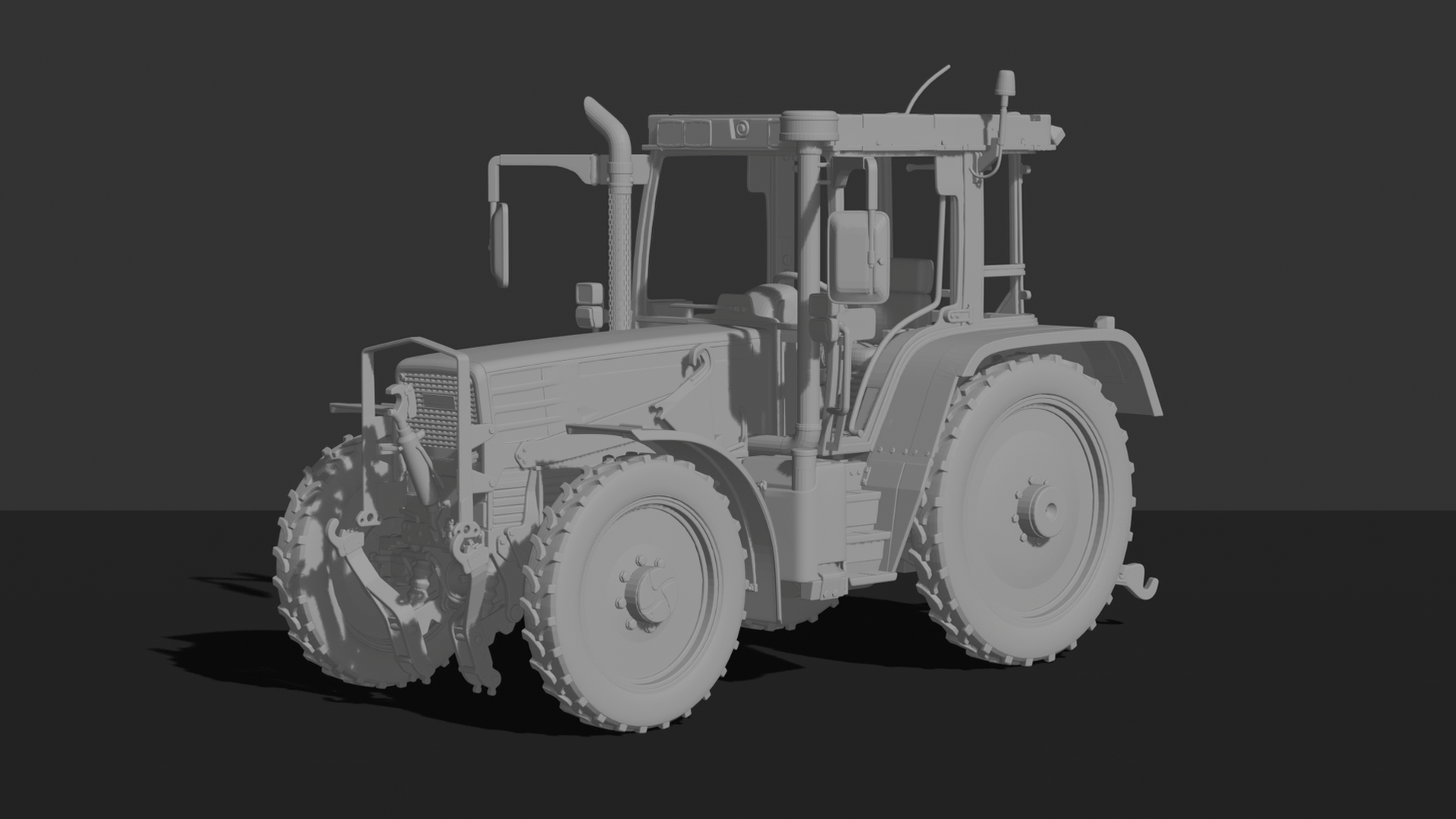 Belarus MTZ 1221 Tractor STL 3D Print Model