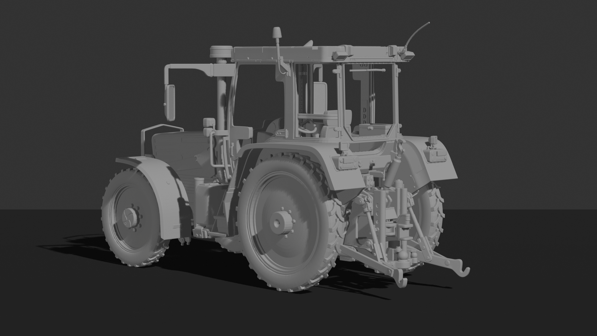 Belarus MTZ 1221 Tractor STL 3D Print Model