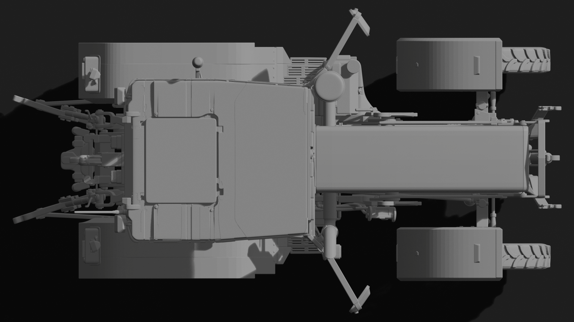 Belarus MTZ 1221 Tractor STL 3D Print Model