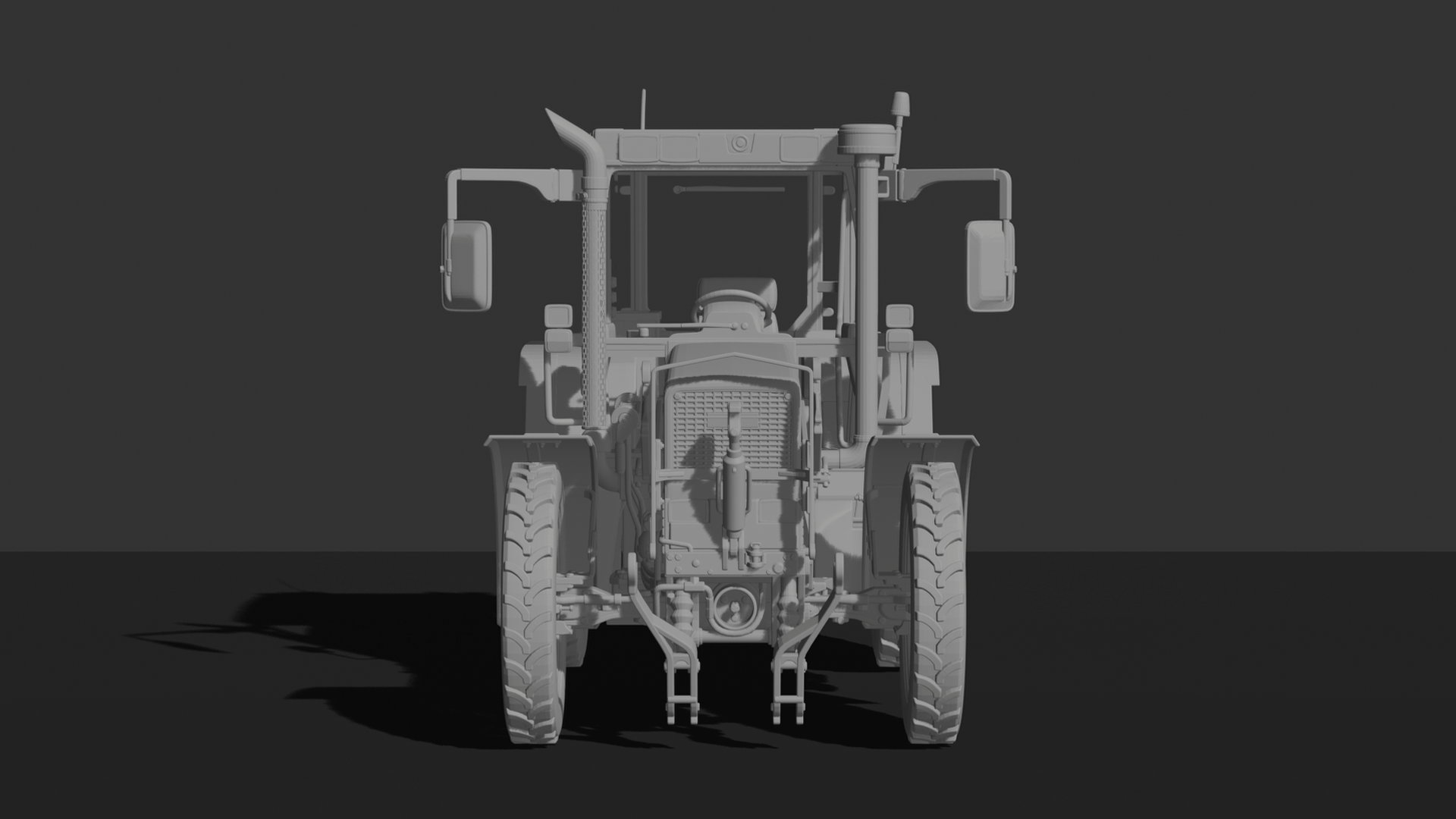 Belarus MTZ 1221 Tractor STL 3D Print Model