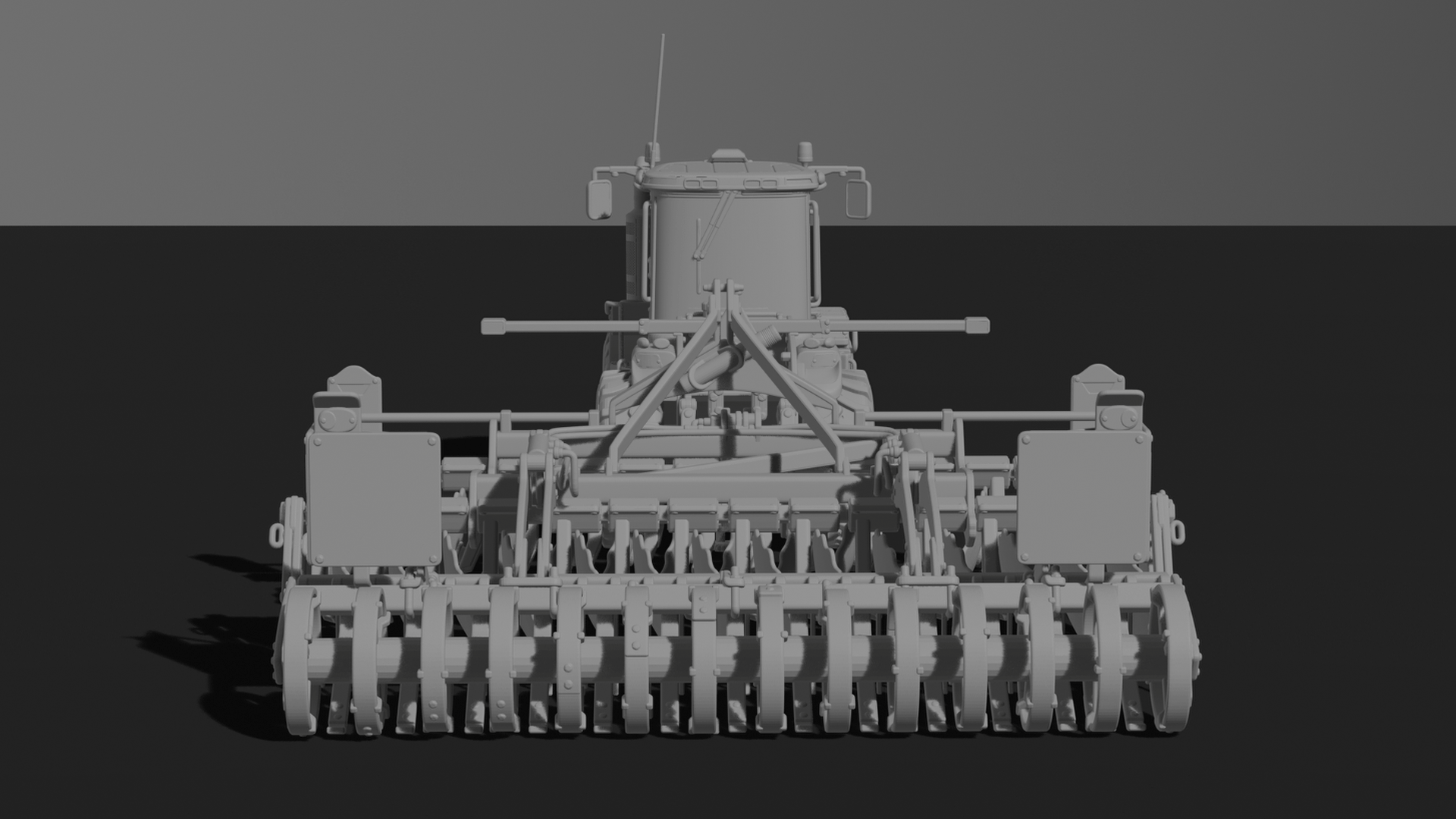 Case IH Steiger with Seed Drill STL 3D Print Model