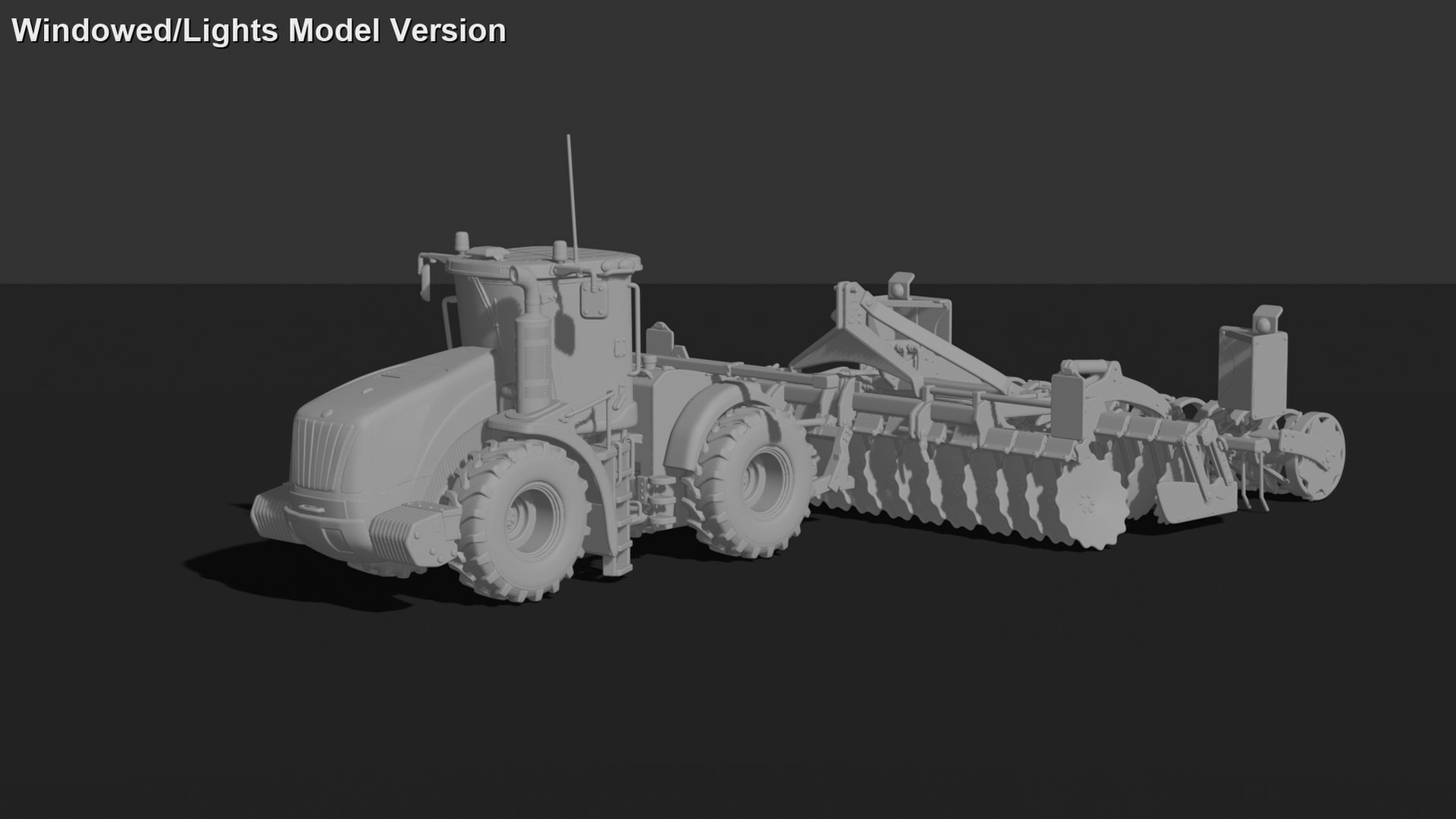 Case IH Steiger with Seed Drill STL 3D Print Model