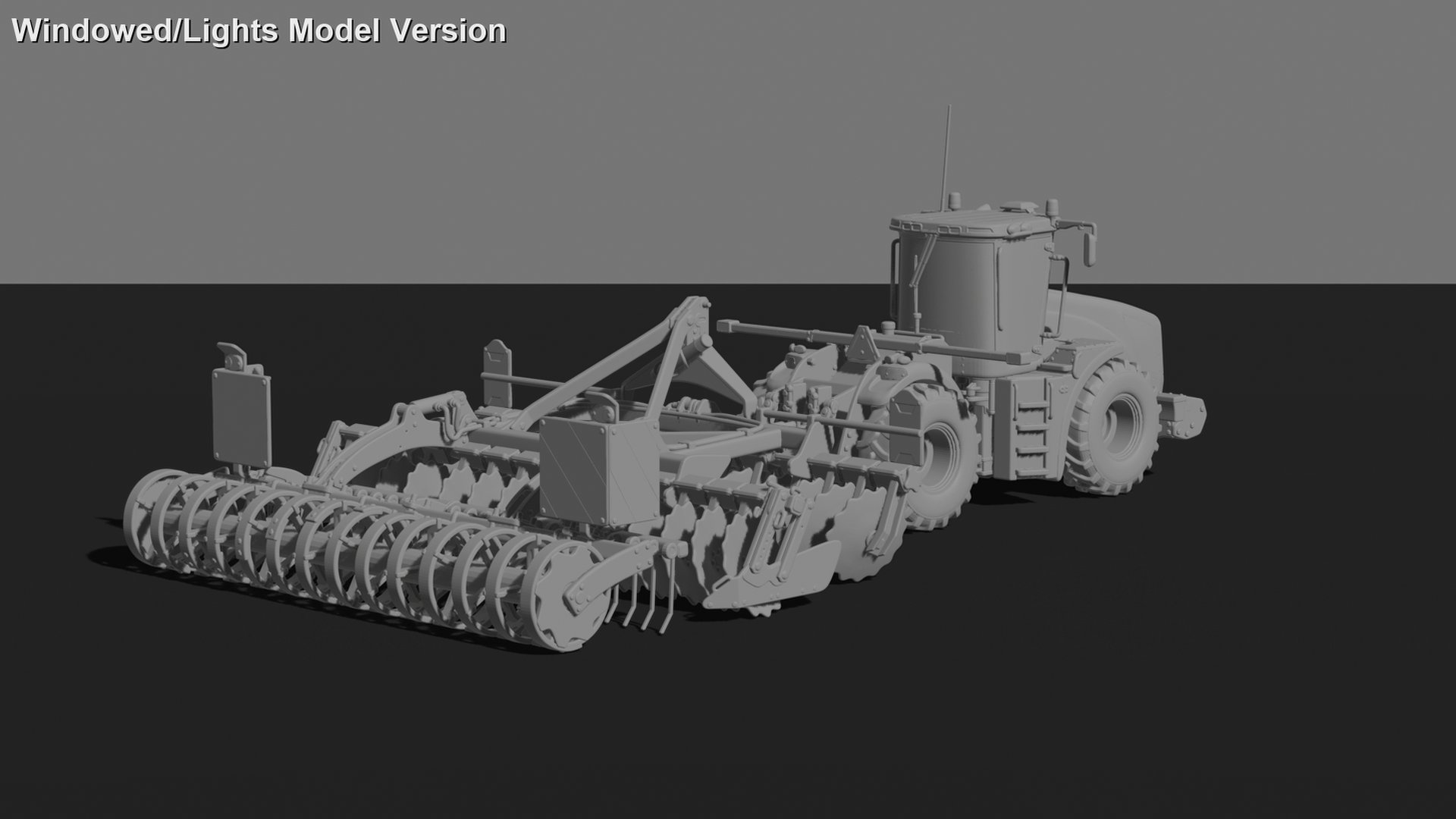 Case IH Steiger with Seed Drill STL 3D Print Model
