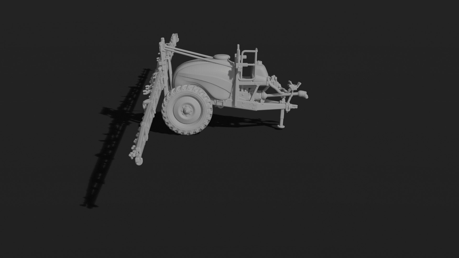 Trailed Farm Sprayer V2 STL 3D Print Model