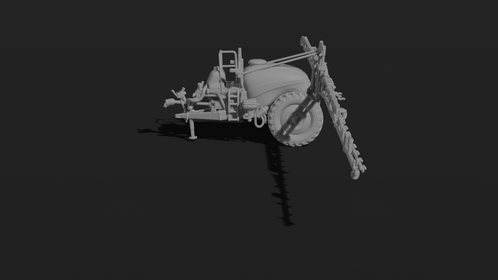 Trailed Farm Sprayer V2 STL 3D Print Model