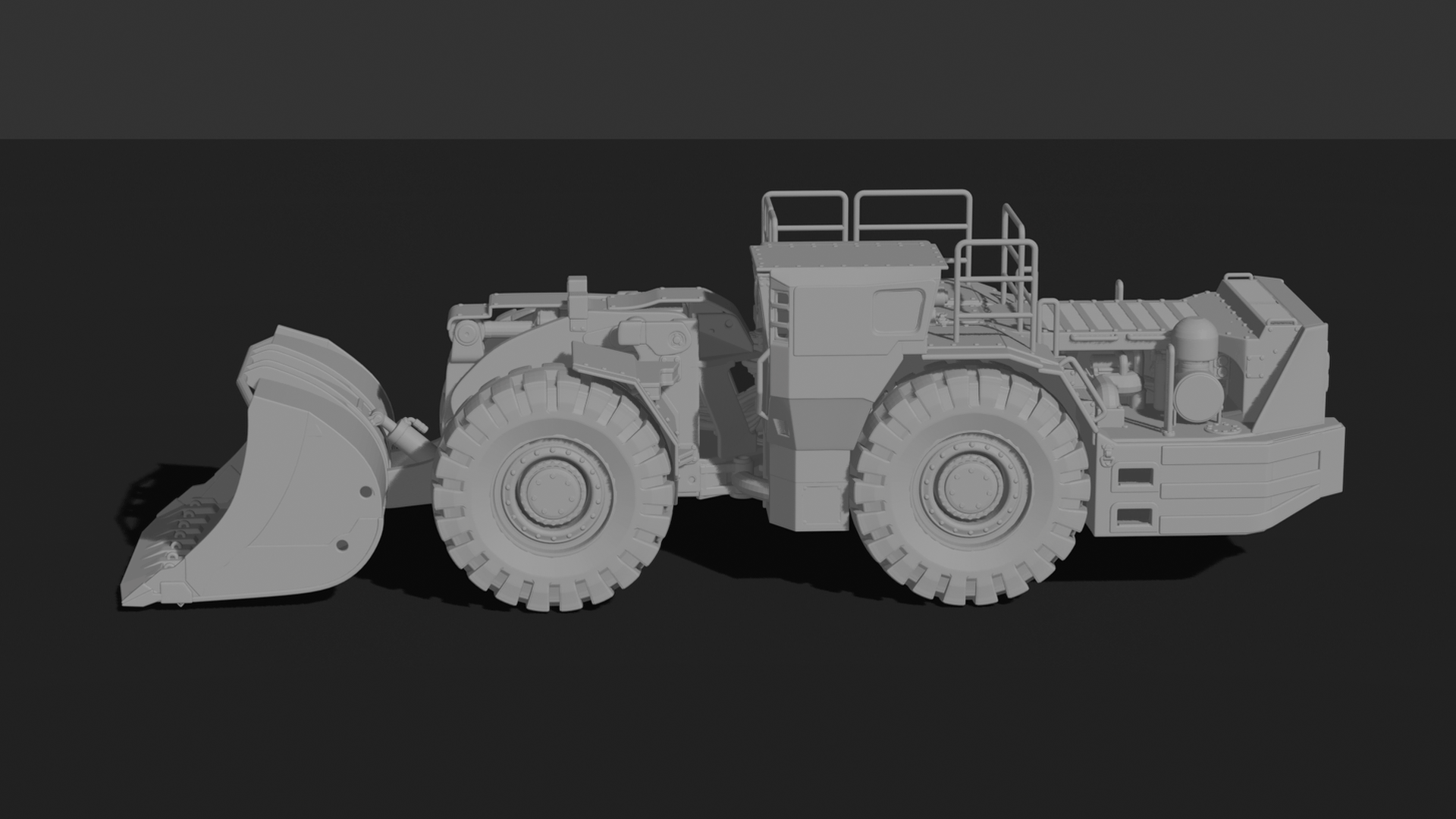 Sandvik LH517i Underground Loader STL 3D Print Model