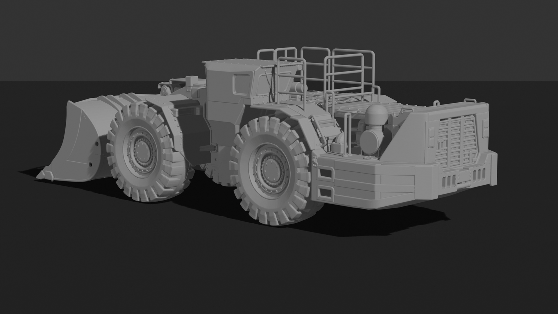 Sandvik LH517i Underground Loader STL 3D Print Model