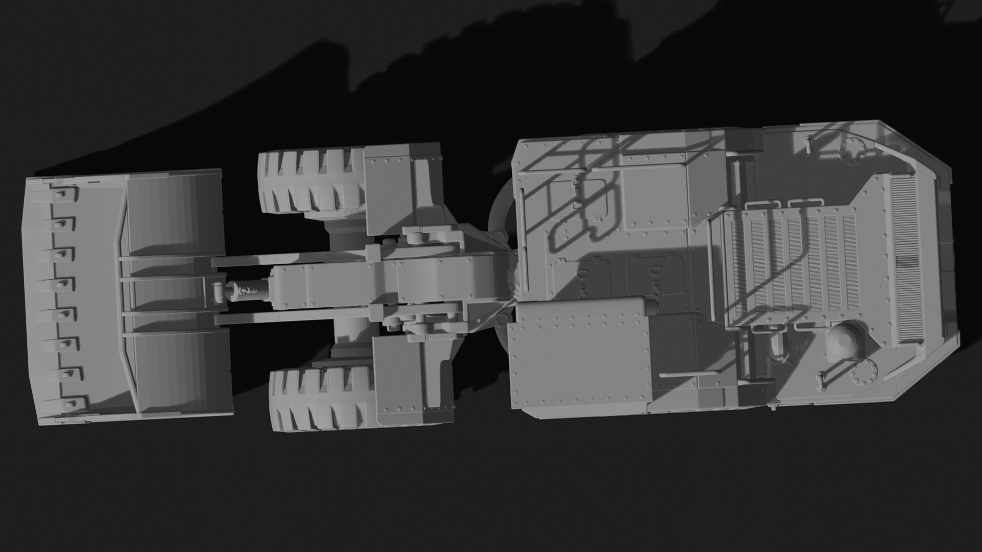 Sandvik LH517i Underground Loader STL 3D Print Model
