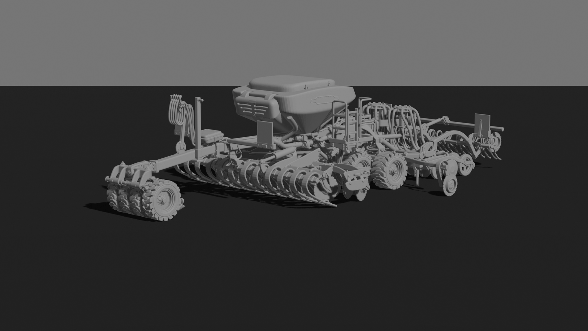 Väderstad Rapid A 600S Seed Drill STL 3D Print Model