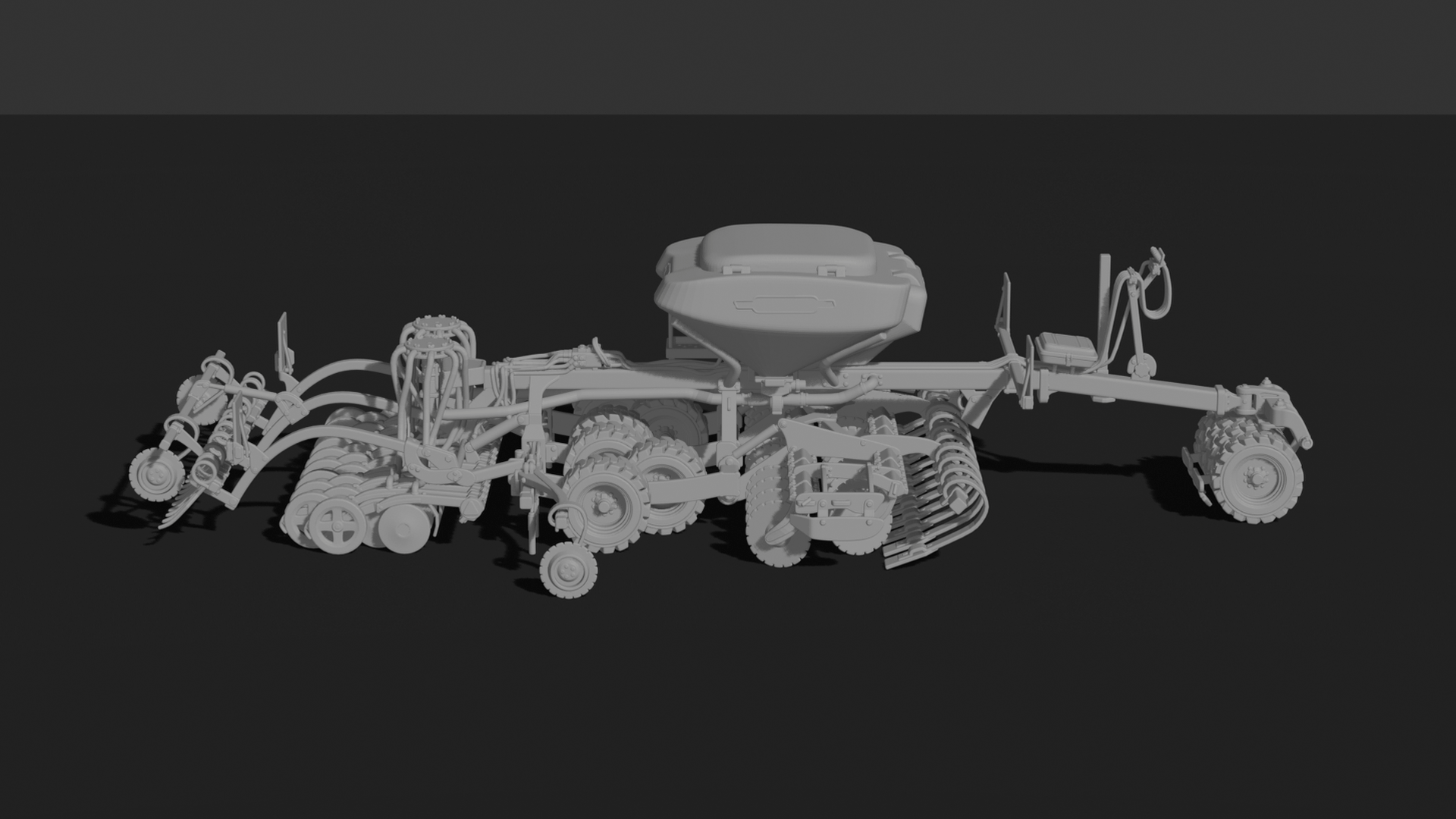Väderstad Rapid A 600S Seed Drill STL 3D Print Model