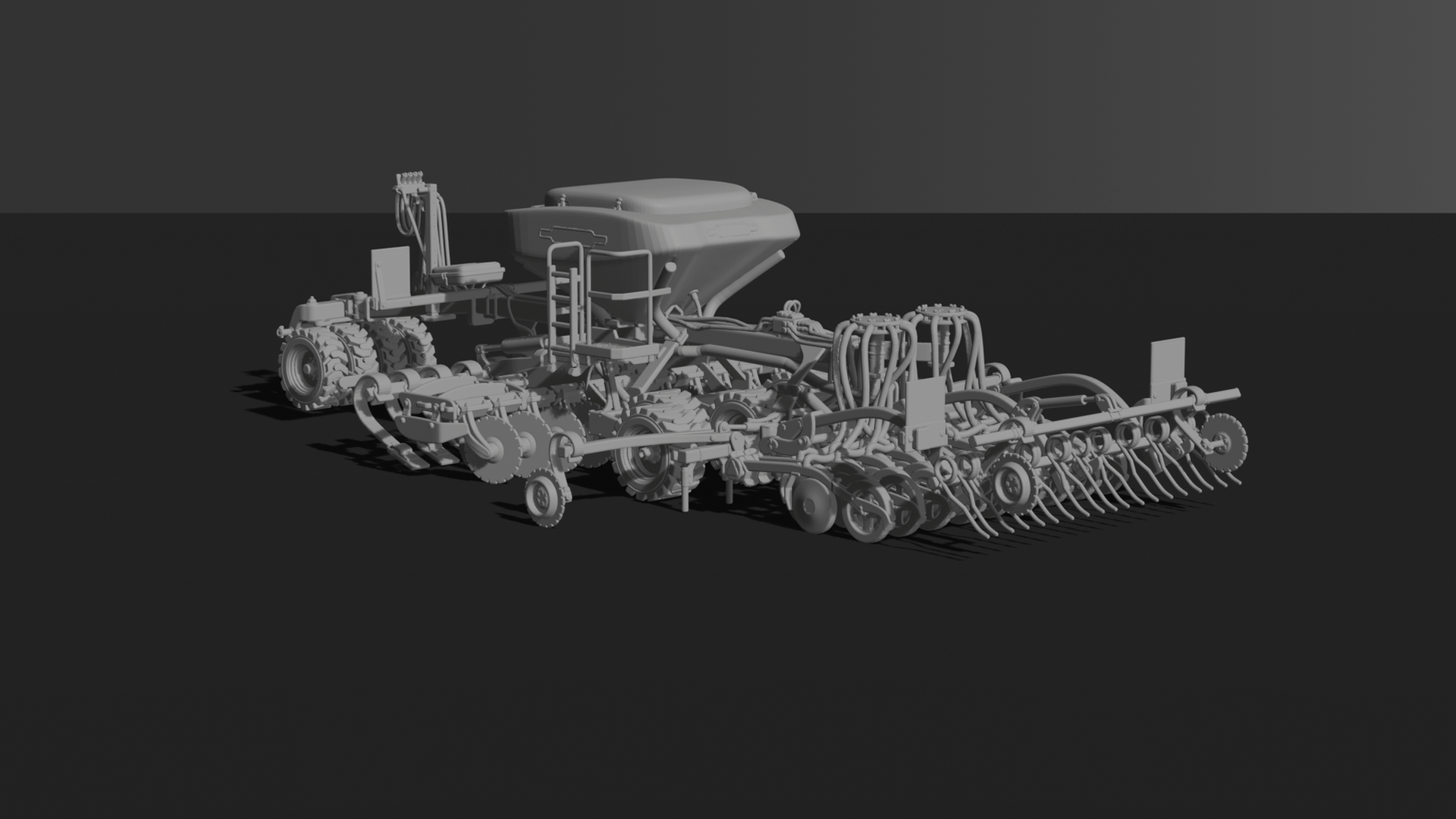 Väderstad Rapid A 600S Seed Drill STL 3D Print Model