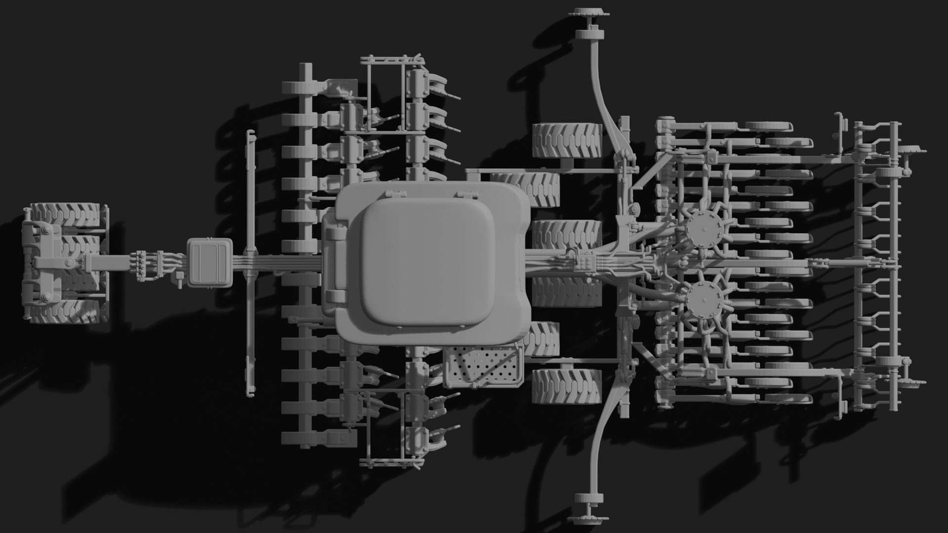 Väderstad Rapid A 600S Seed Drill STL 3D Print Model