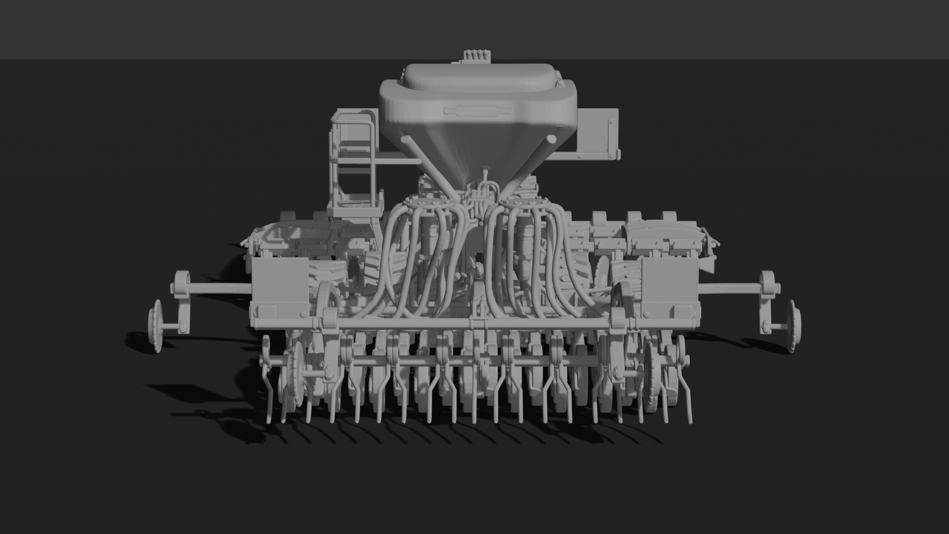 Väderstad Rapid A 600S Seed Drill STL 3D Print Model