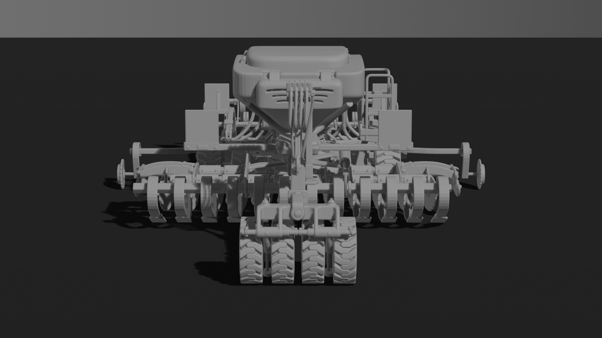 Väderstad Rapid A 600S Seed Drill STL 3D Print Model
