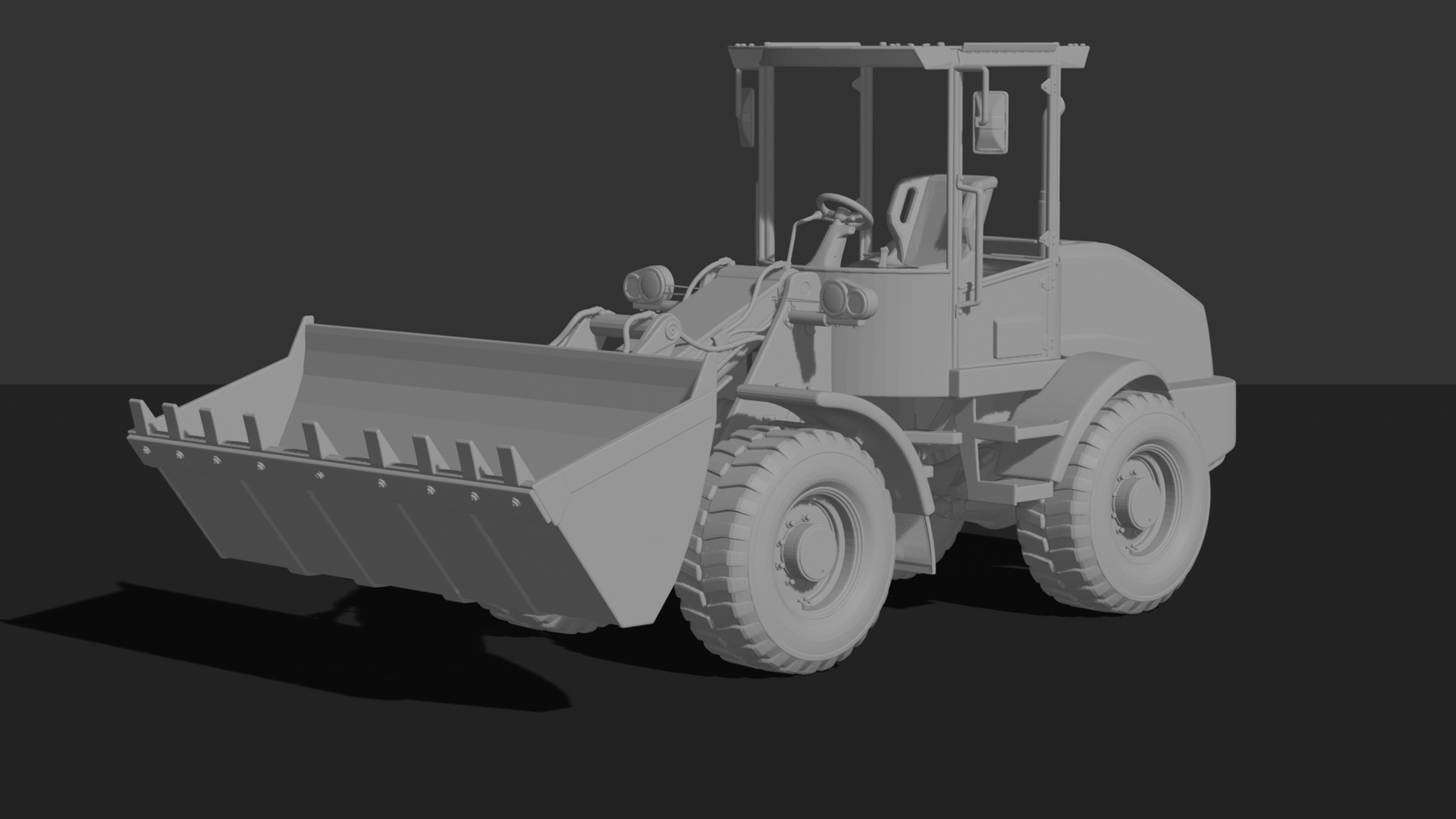 Wheel Loader V3 STL 3D Print Model