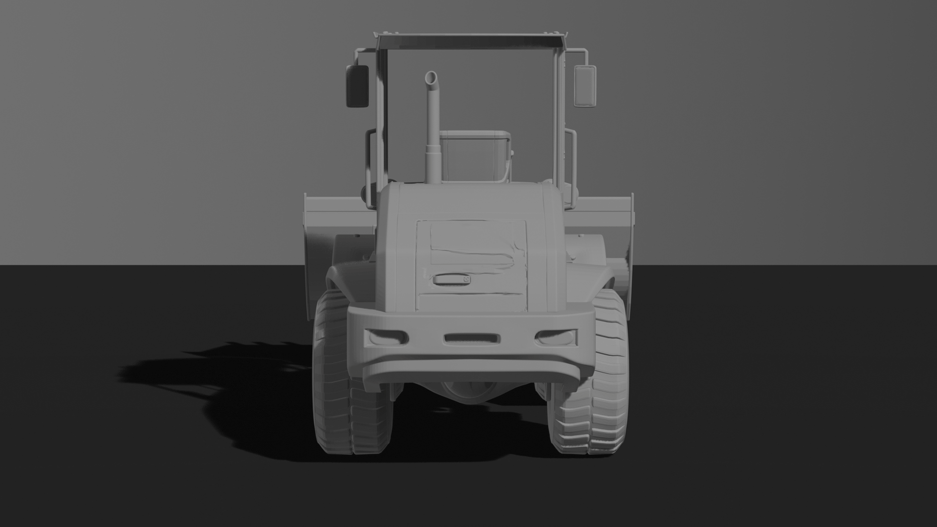 Wheel Loader V3 STL 3D Print Model
