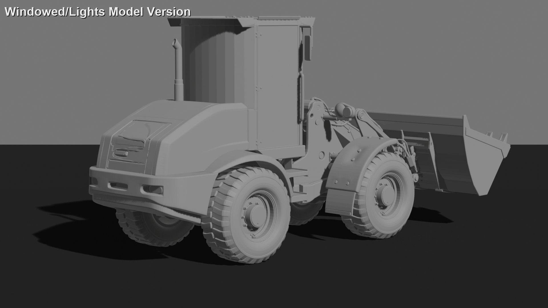 Wheel Loader V3 STL 3D Print Model