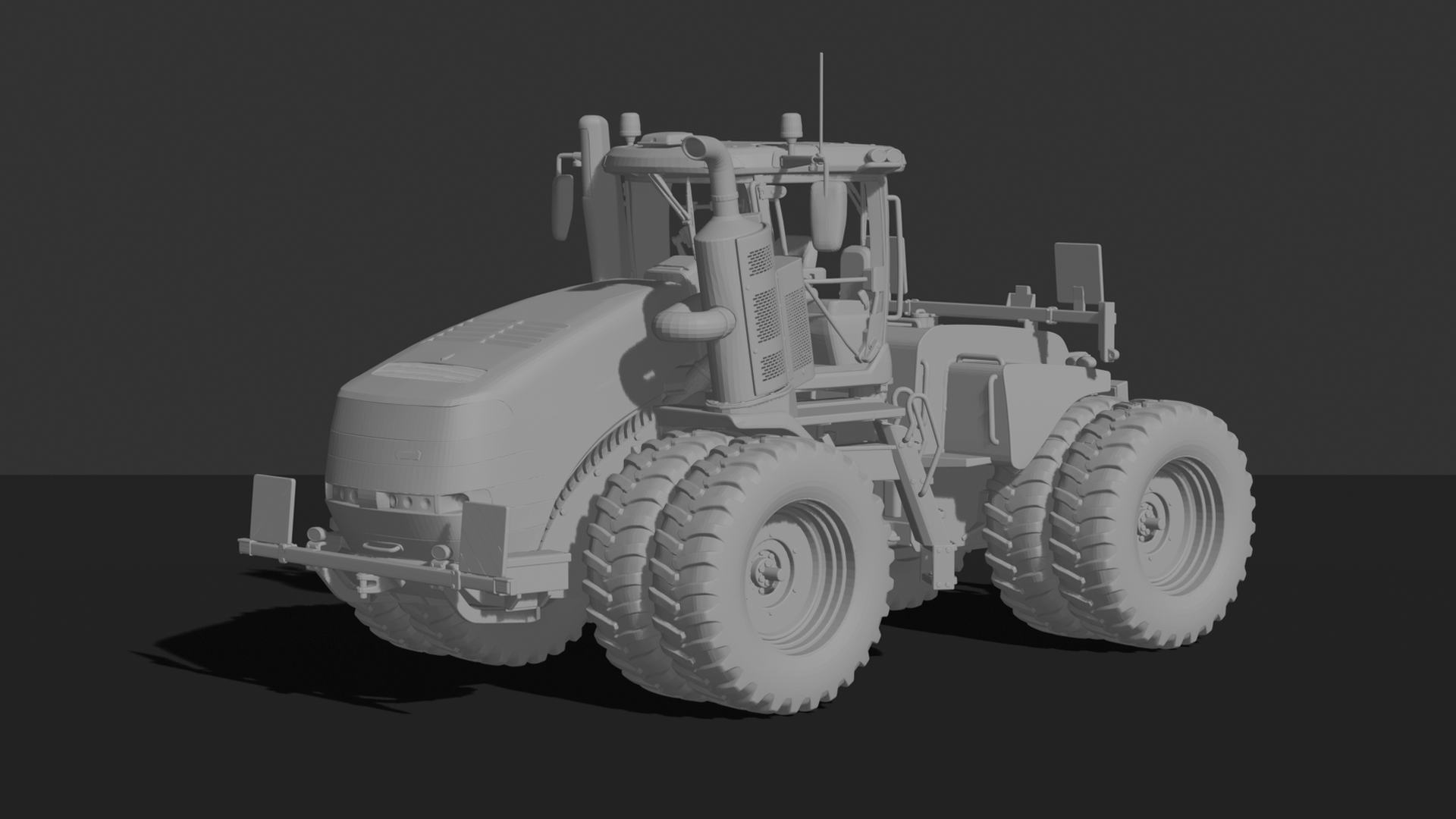 Case IH Steiger Articulated Tractor STL 3D Print Model