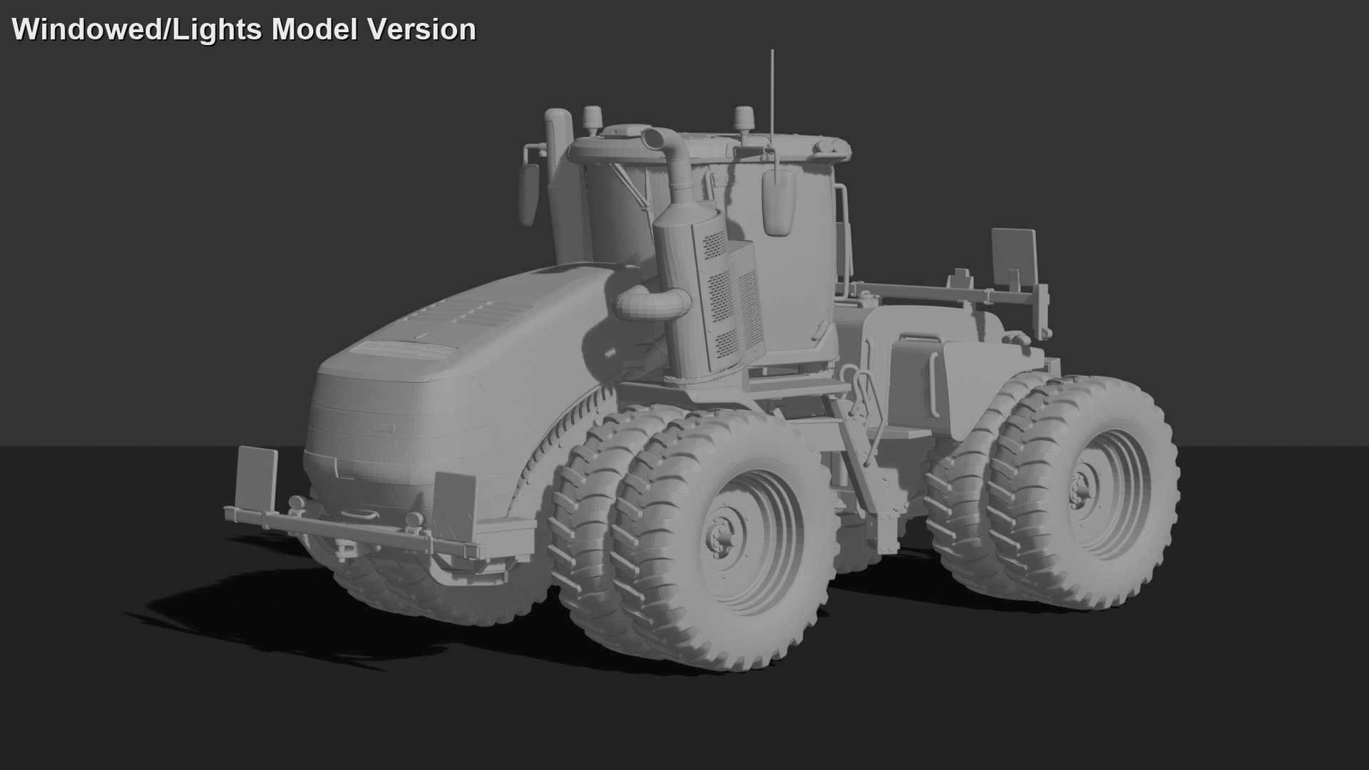 Case IH Steiger Articulated Tractor STL 3D Print Model