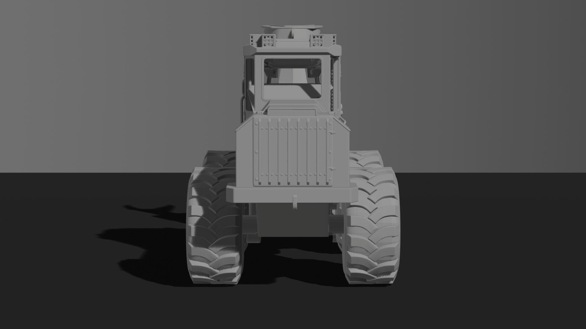 Tigercat 860C Wheeled Feller Buncher STL 3D Print Model