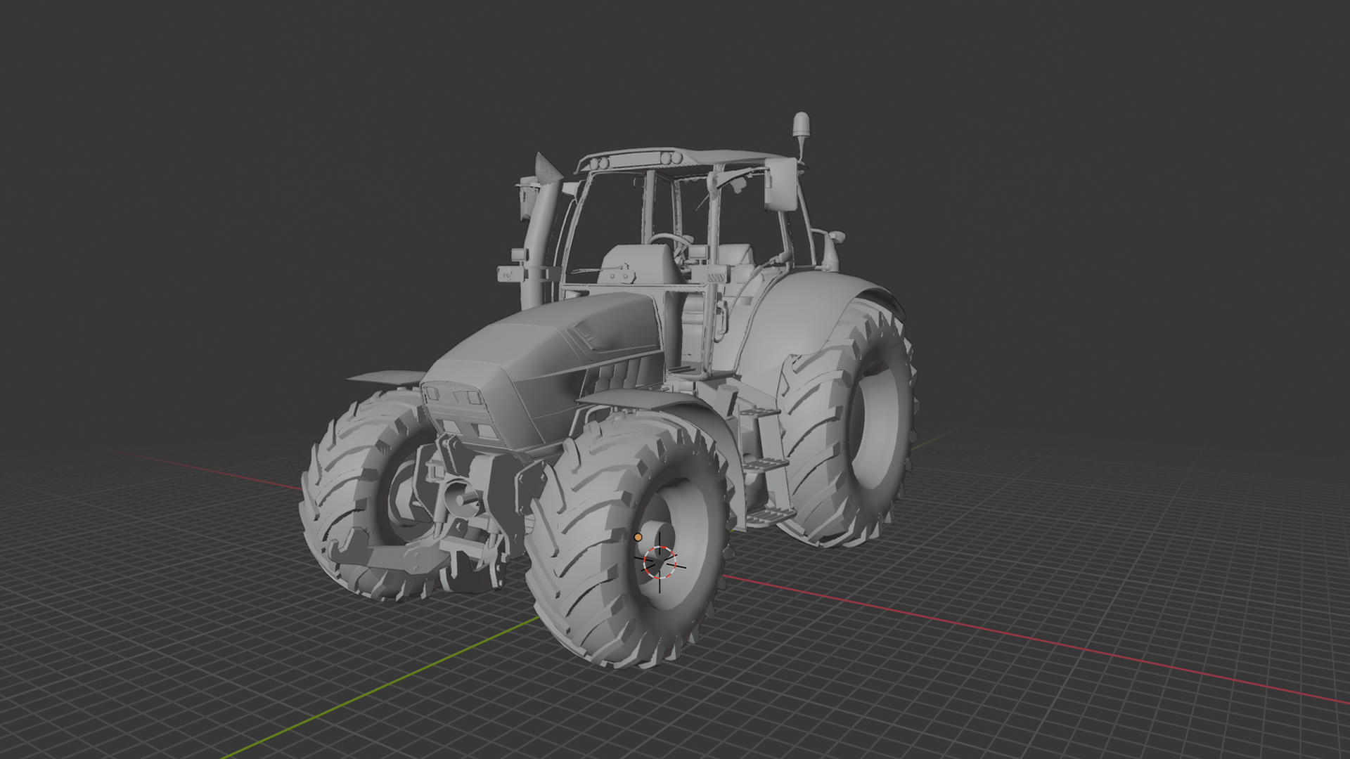 Lamborghini R6 125 DCR Tractor STL 3D Print Model