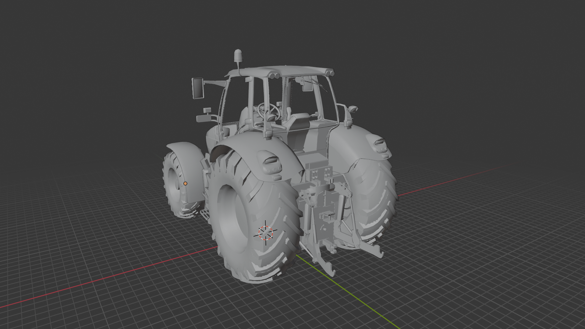 Lamborghini R6 125 DCR Tractor STL 3D Print Model