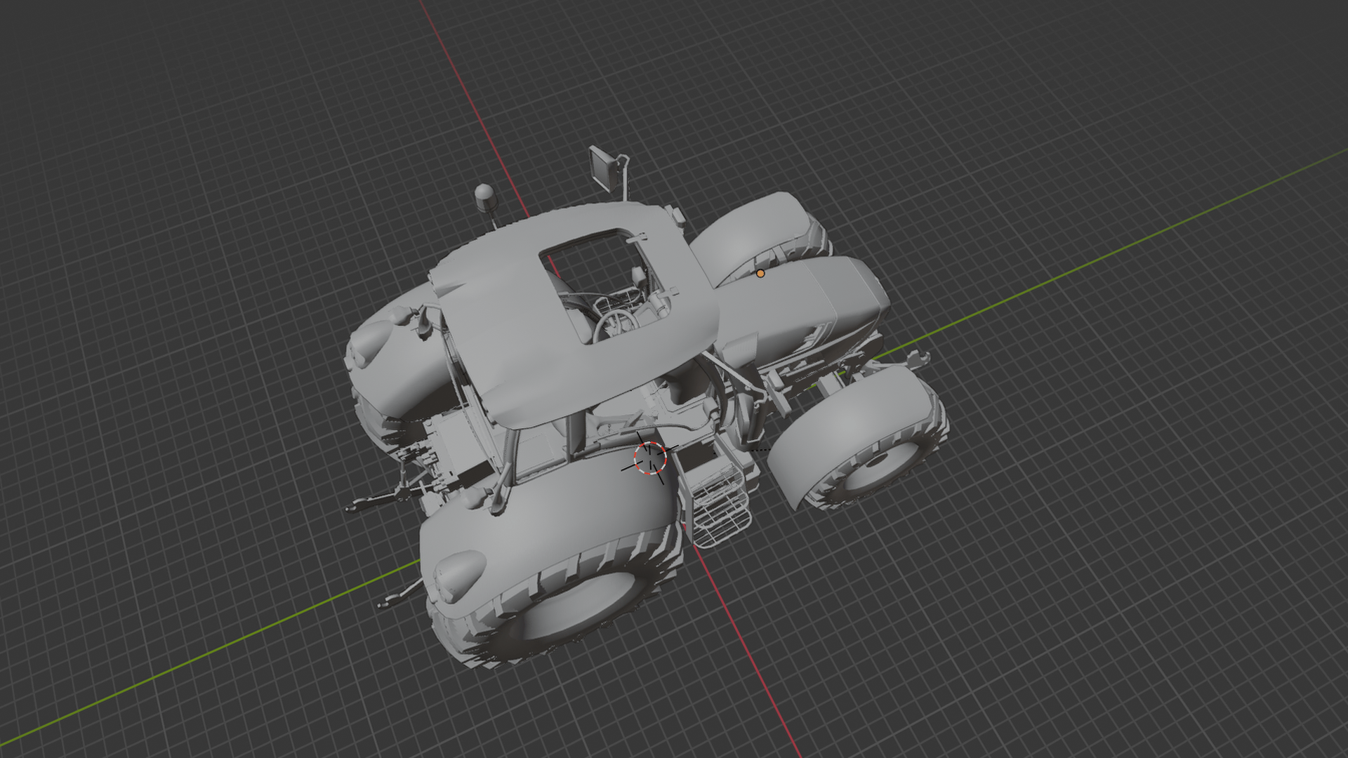 Lamborghini R6 125 DCR Tractor STL 3D Print Model