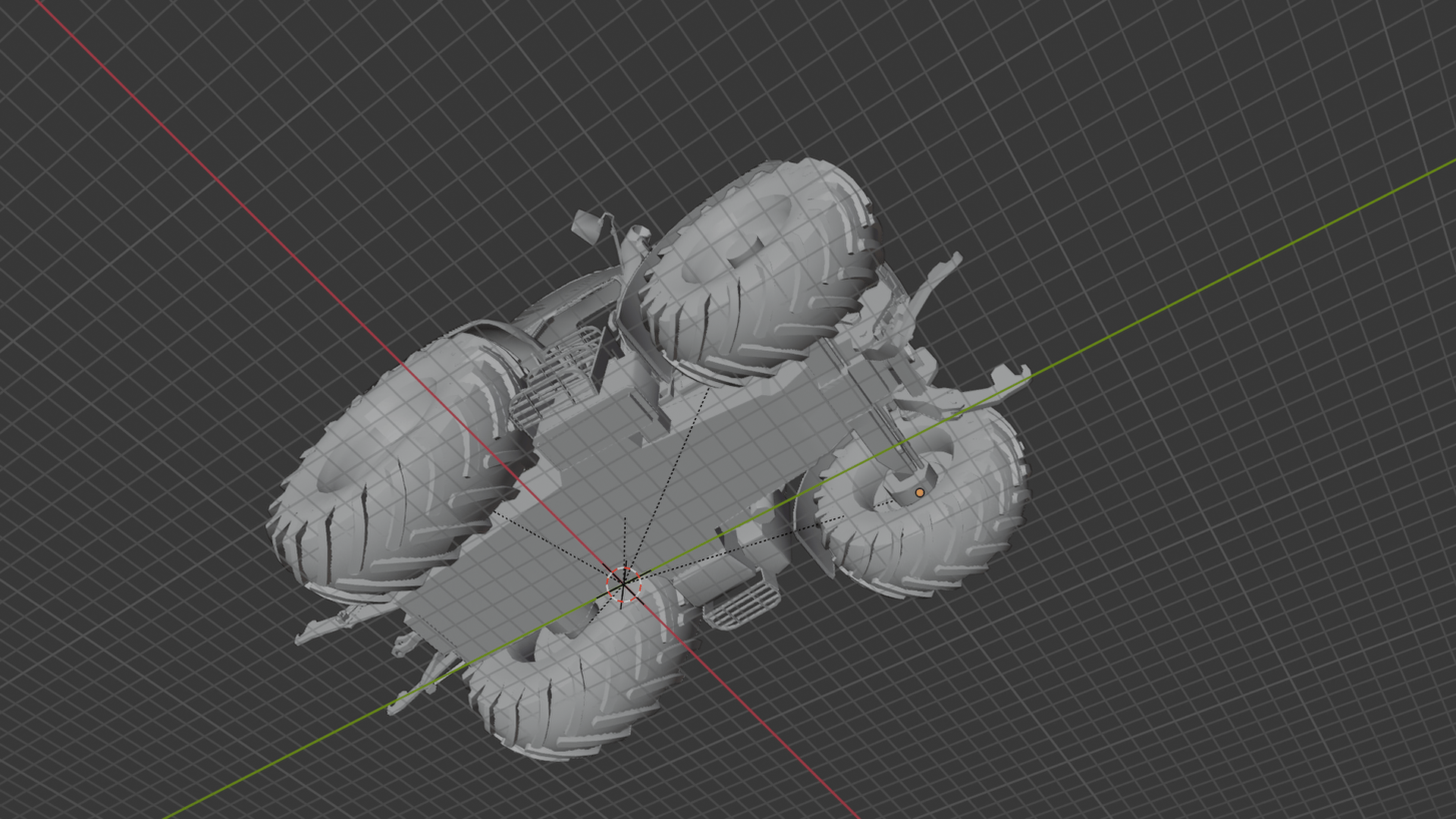 Lamborghini R6 125 DCR Tractor STL 3D Print Model