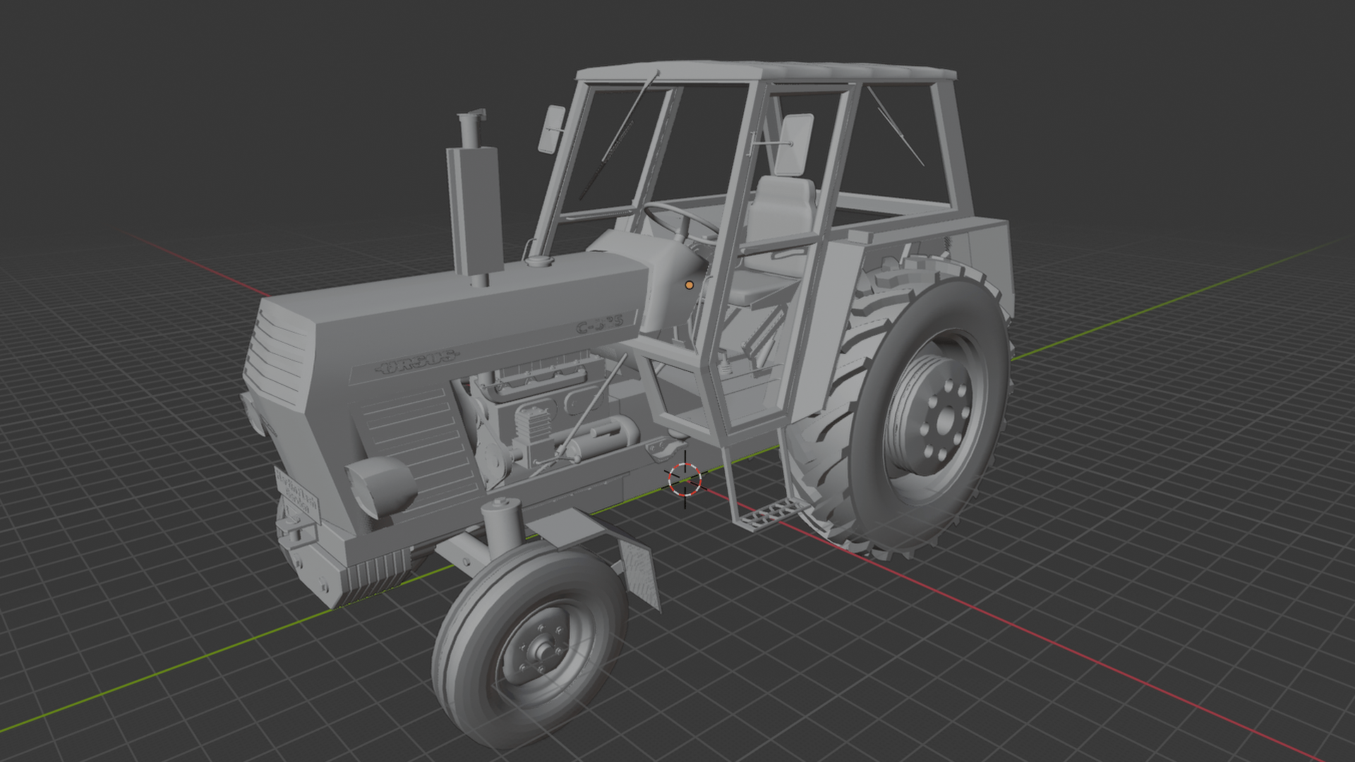 Ursus C-385 Tractor STL 3D Print Model
