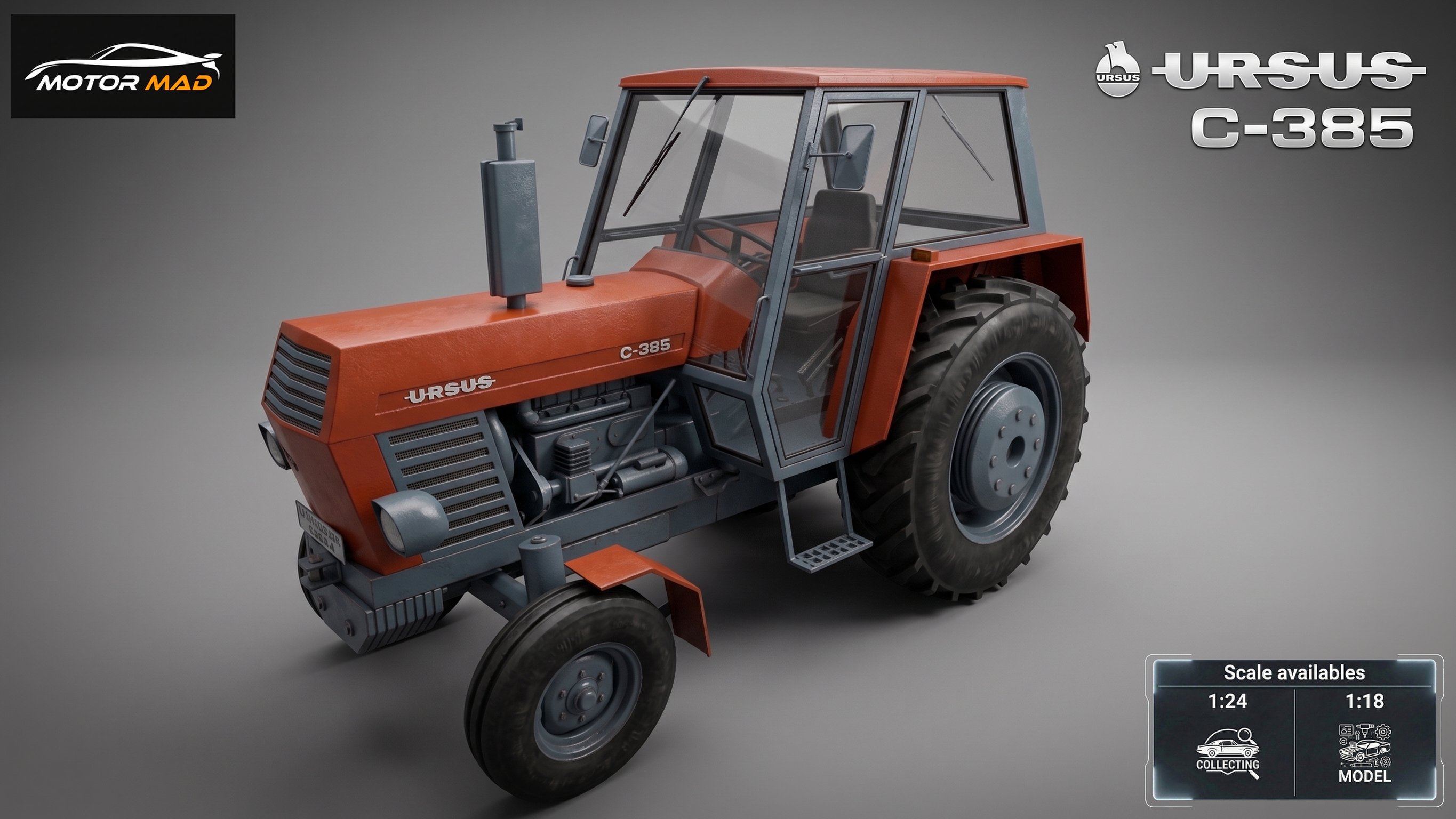 Ursus C-385 Tractor STL 3D Print Model